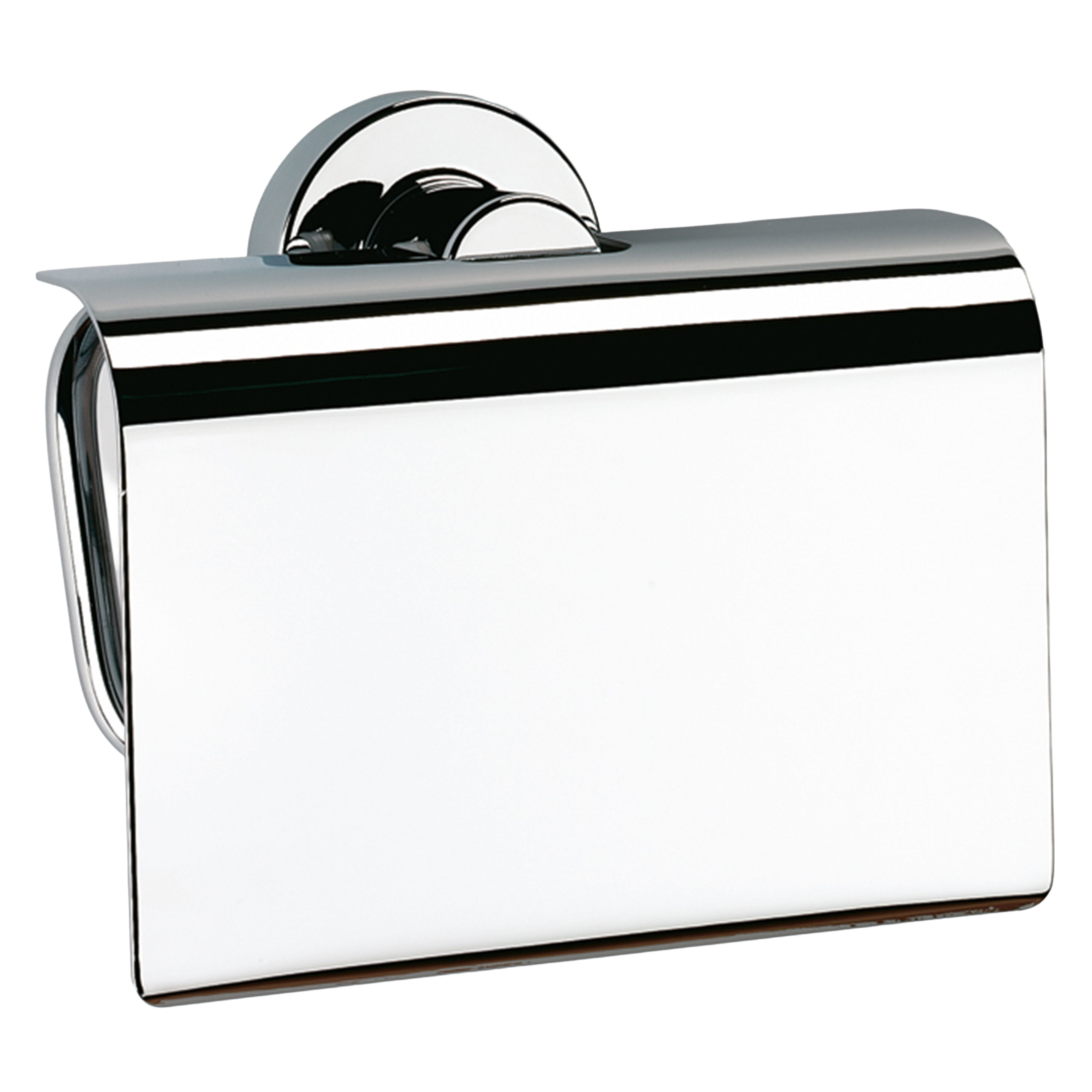Origins Living Tecno Project Toilet Roll Holder with Flap Chrome - 116966