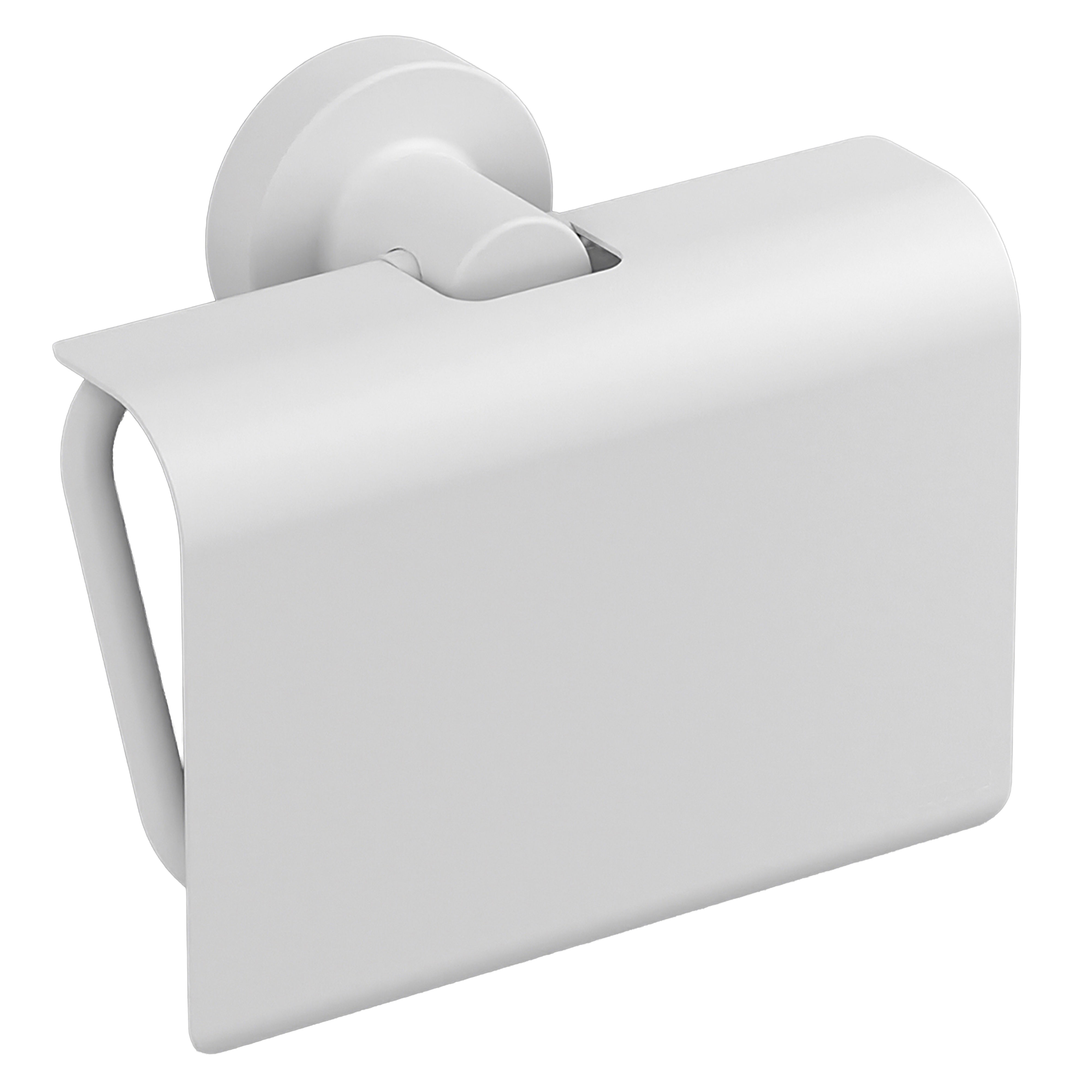 Origins Living Tecno Project Toilet Roll Holder with Flap White - 166169