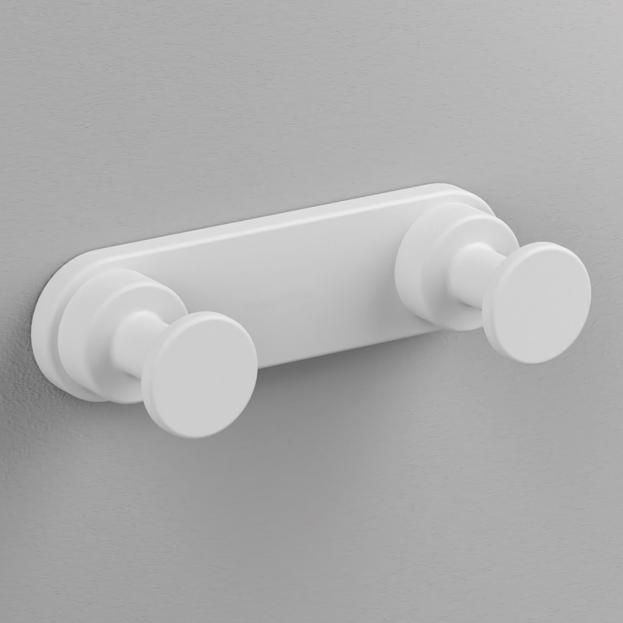 Origins Living Tecno Project Double Bathroom Hook White - 172405