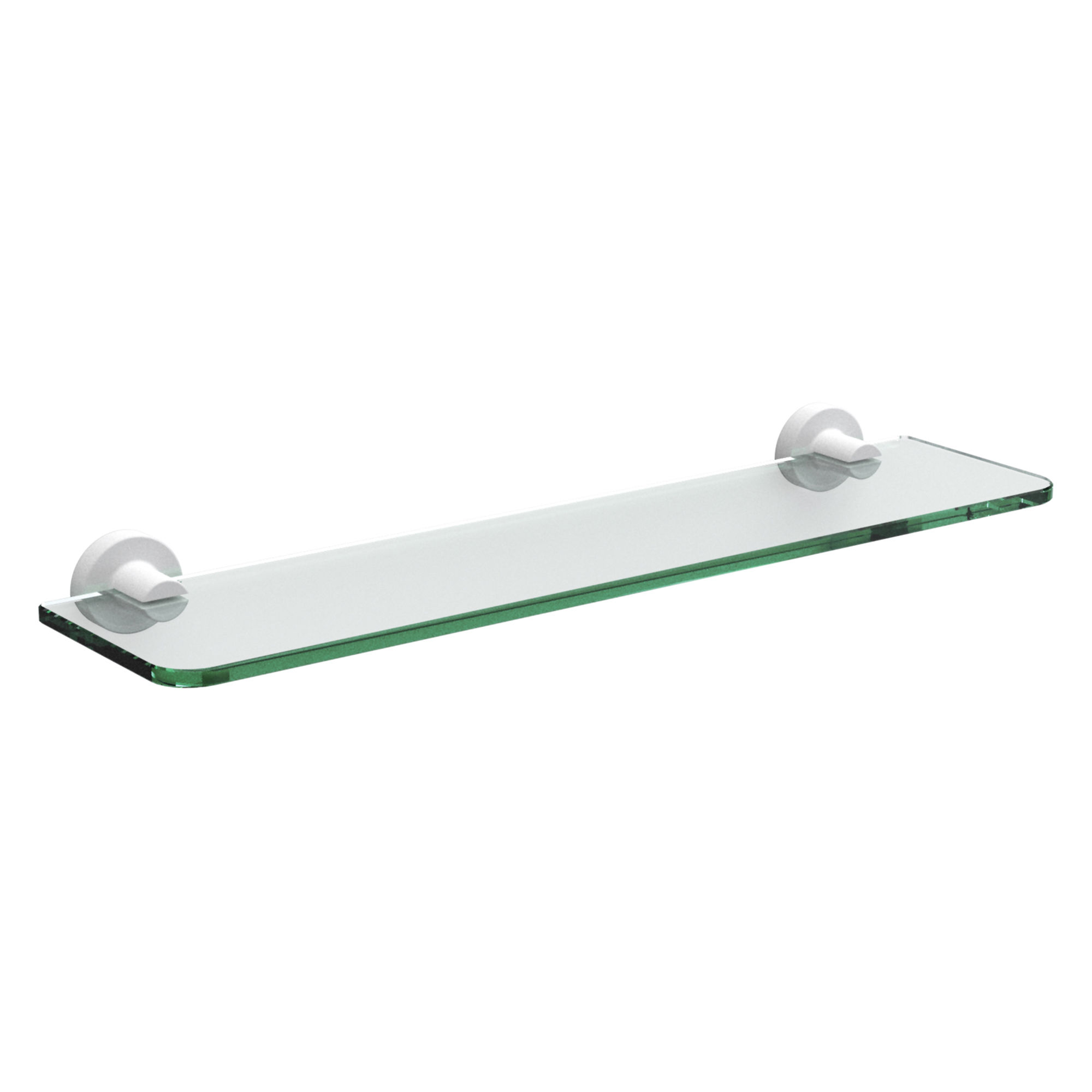 Origins Living Tecno Project Glass Shelf White 500mm x 135mm - 176878
