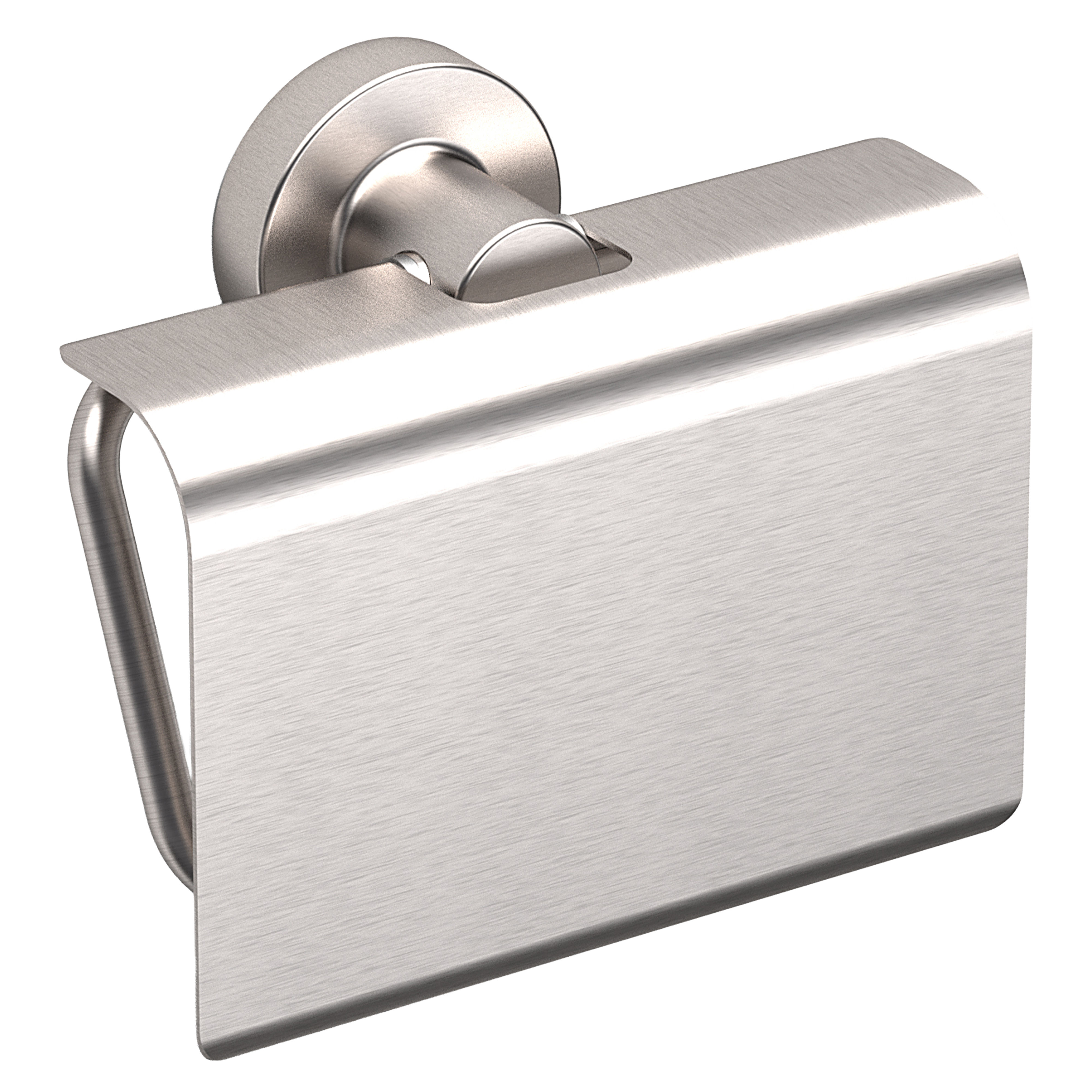 Origins Living Tecno Project Toilet Roll Holder with Flap Brushed Nickel - 194803