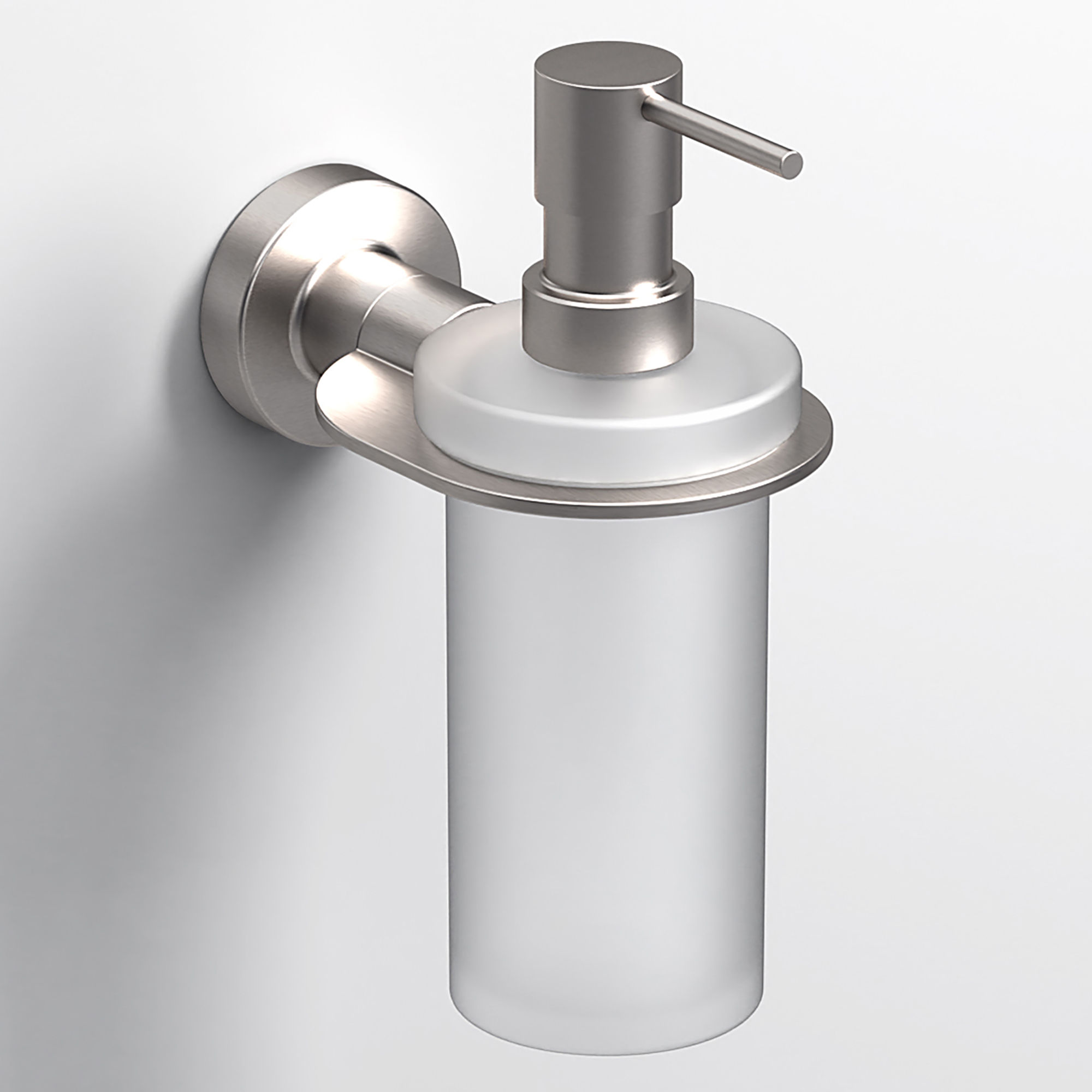 Origins Living Tecno Project Glass Soap Dispenser Brushed Nickel - 198092