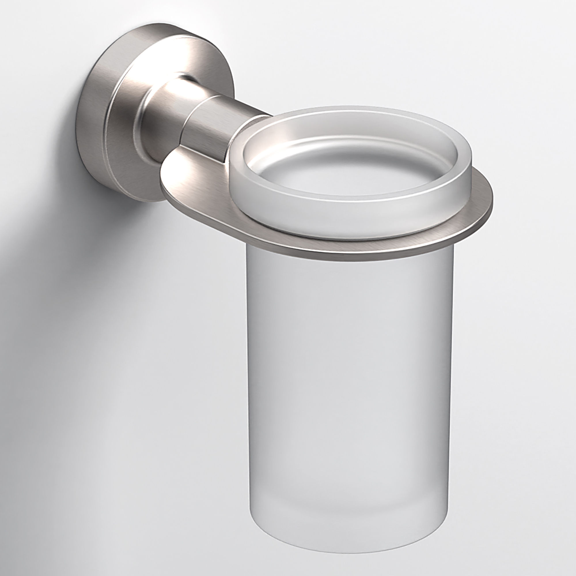 Origins Living Tecno Project Glass Tumbler and Holder Brushed Nickel - 198115