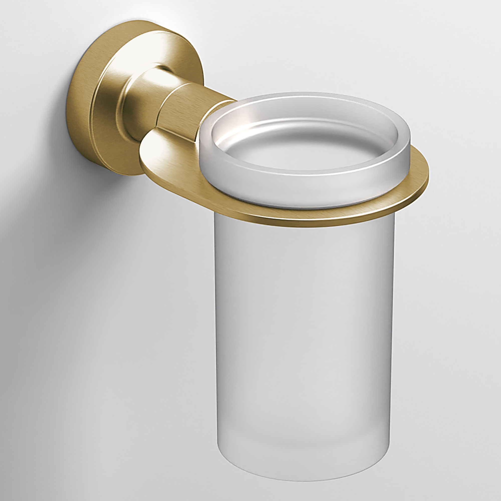 Origins Living Tecno Project Glass Tumbler and Holder Brushed Brass - 203017