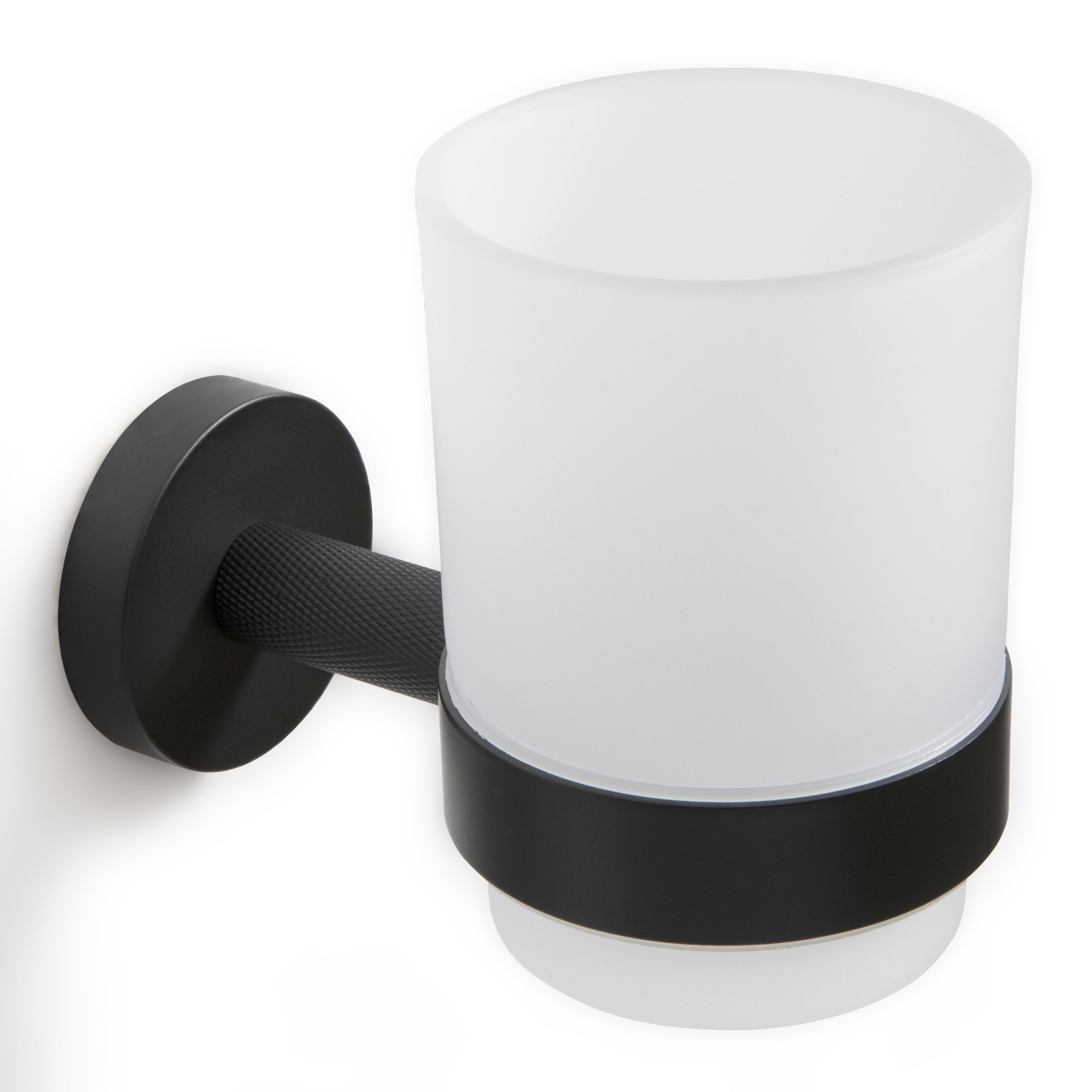 Origins Living Turner Glass Tumbler and Holder Black - TRN-111001-BK