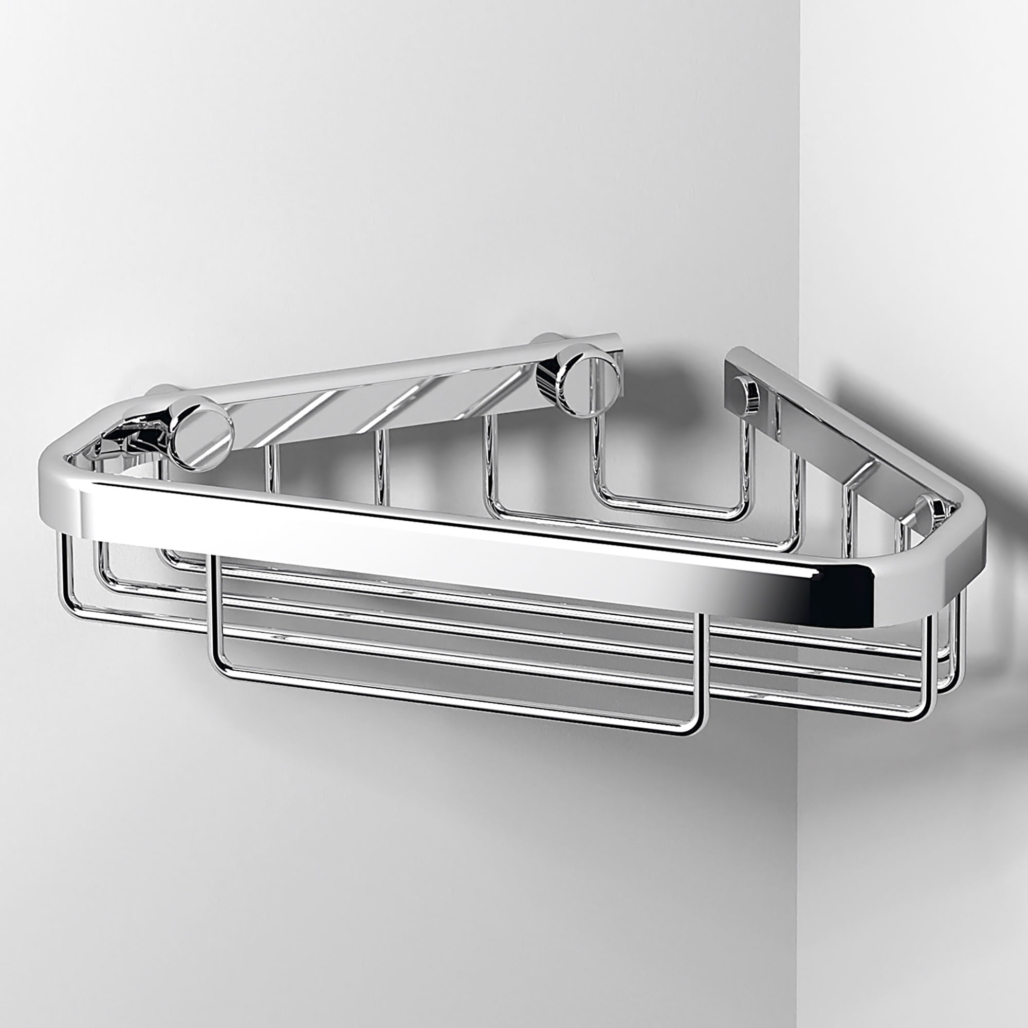 Origins Living Small Corner Shower Basket Chrome - 189755