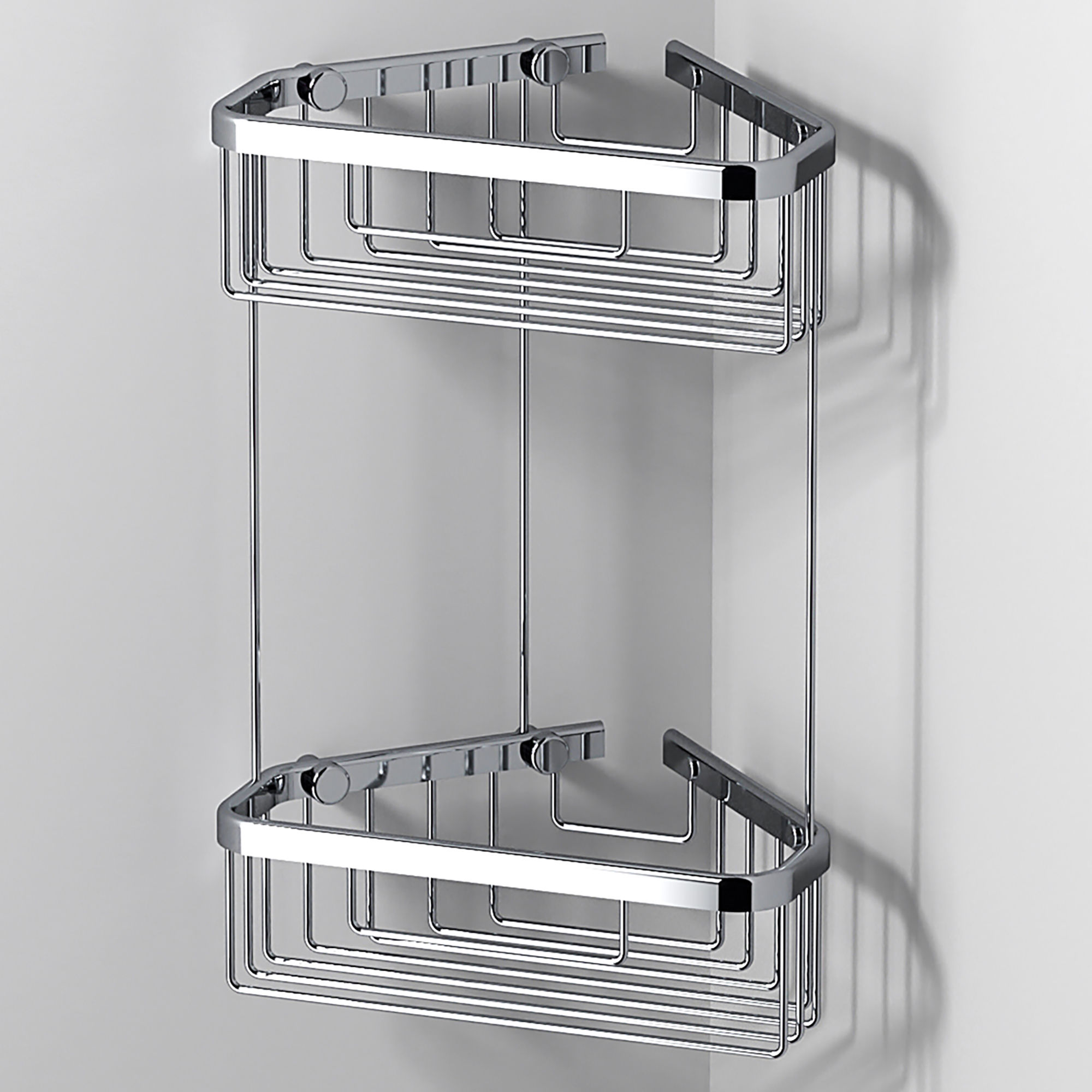 Origins Living Double Corner Shower Basket Chrome - 189779