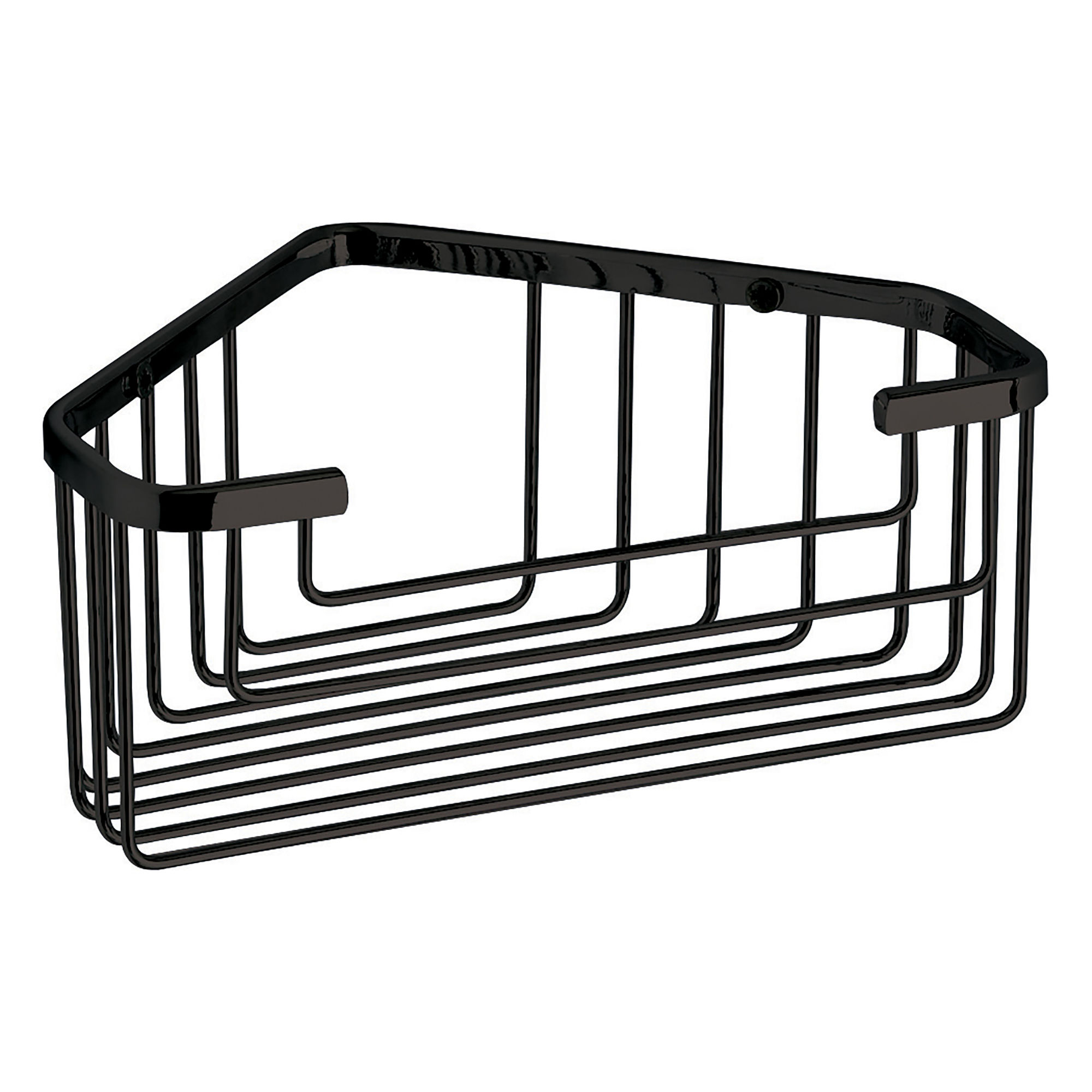Origins Living Gedy Deep Corner Shower Basket Black - 2483-14