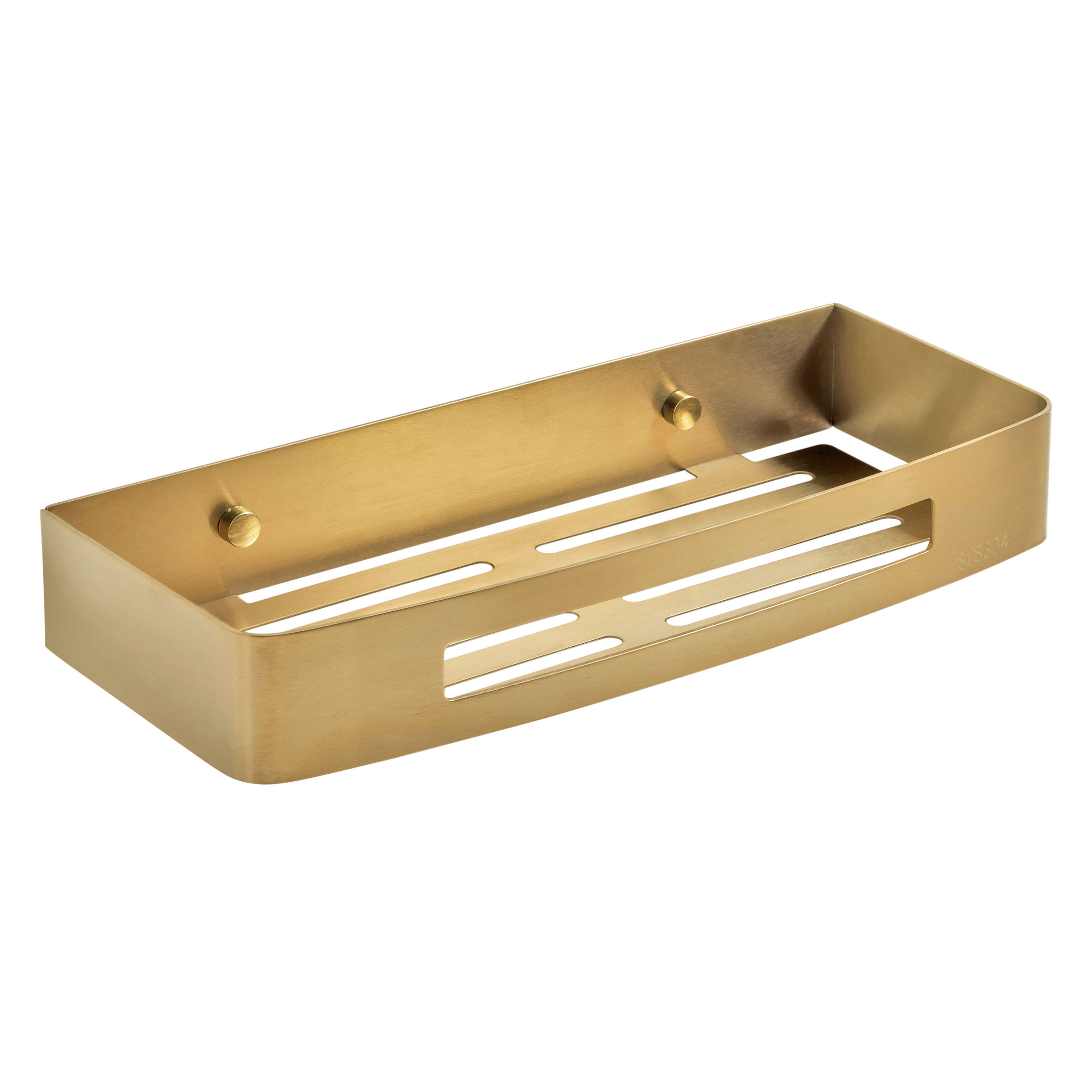 Origins Living Nerva Shower Basket Brushed Brass - 2417-88