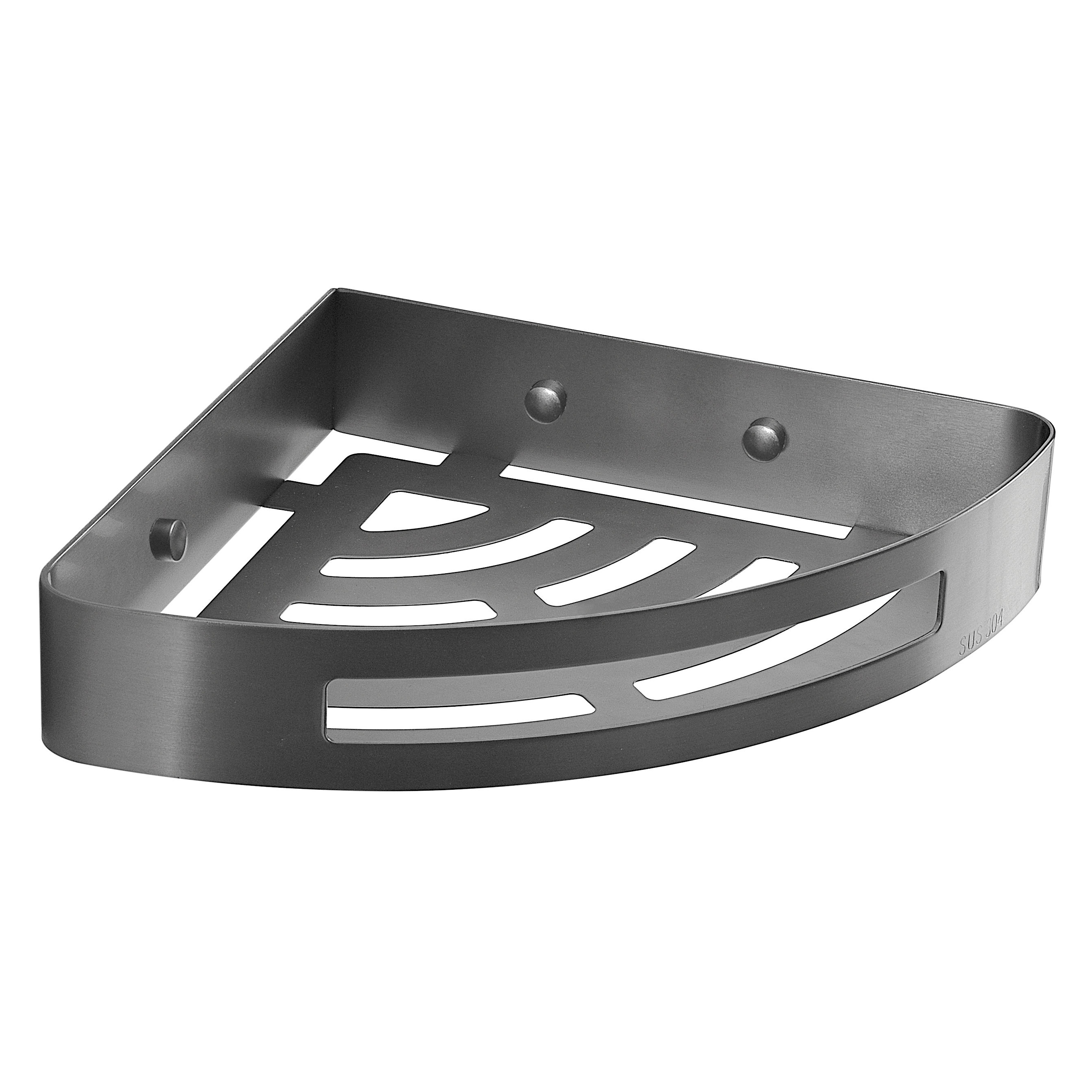 Origins Living Nerva Corner Shower Basket Gunmetal - 2479-81