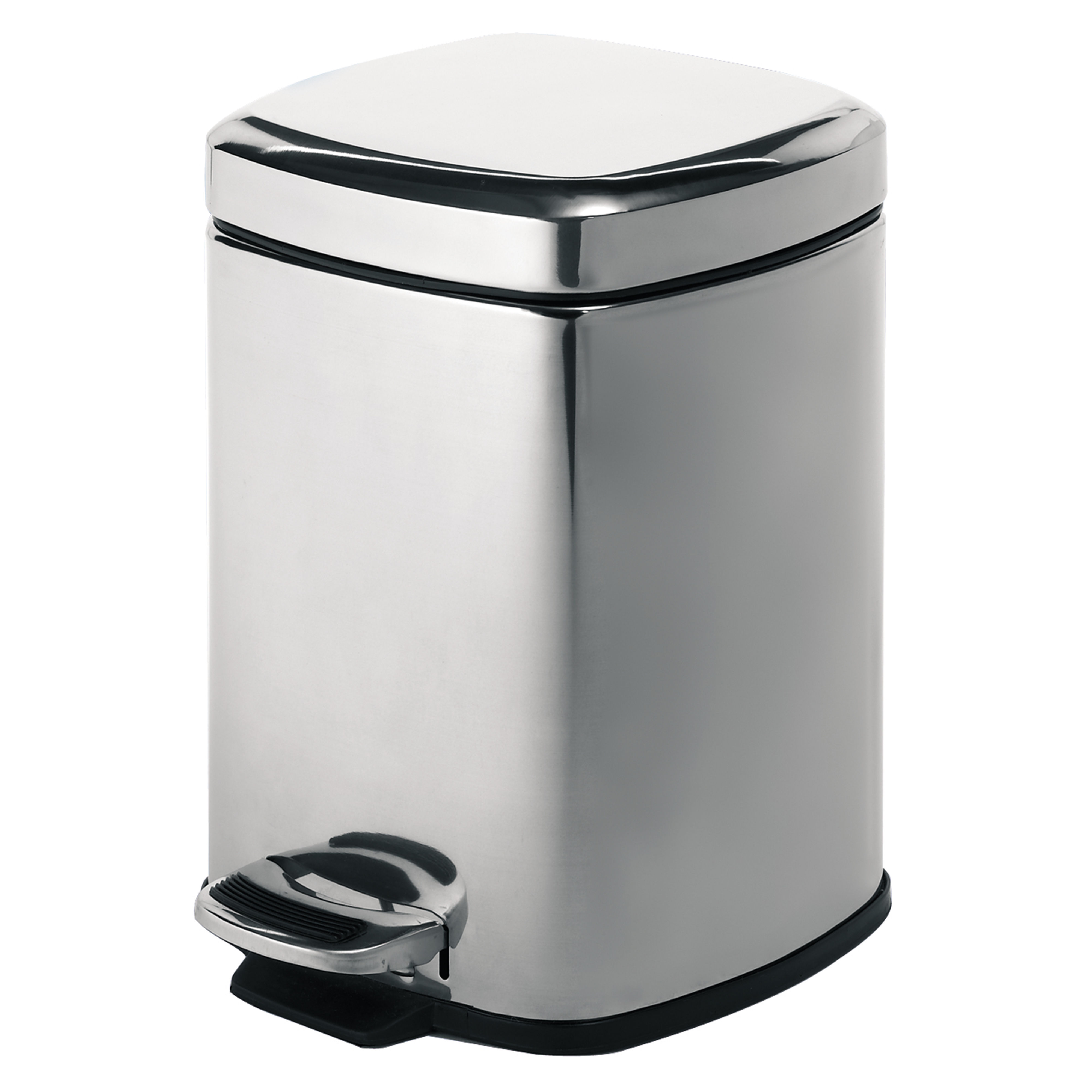 Origins Living Square Pedal Bin Polished 5L - 2309-13