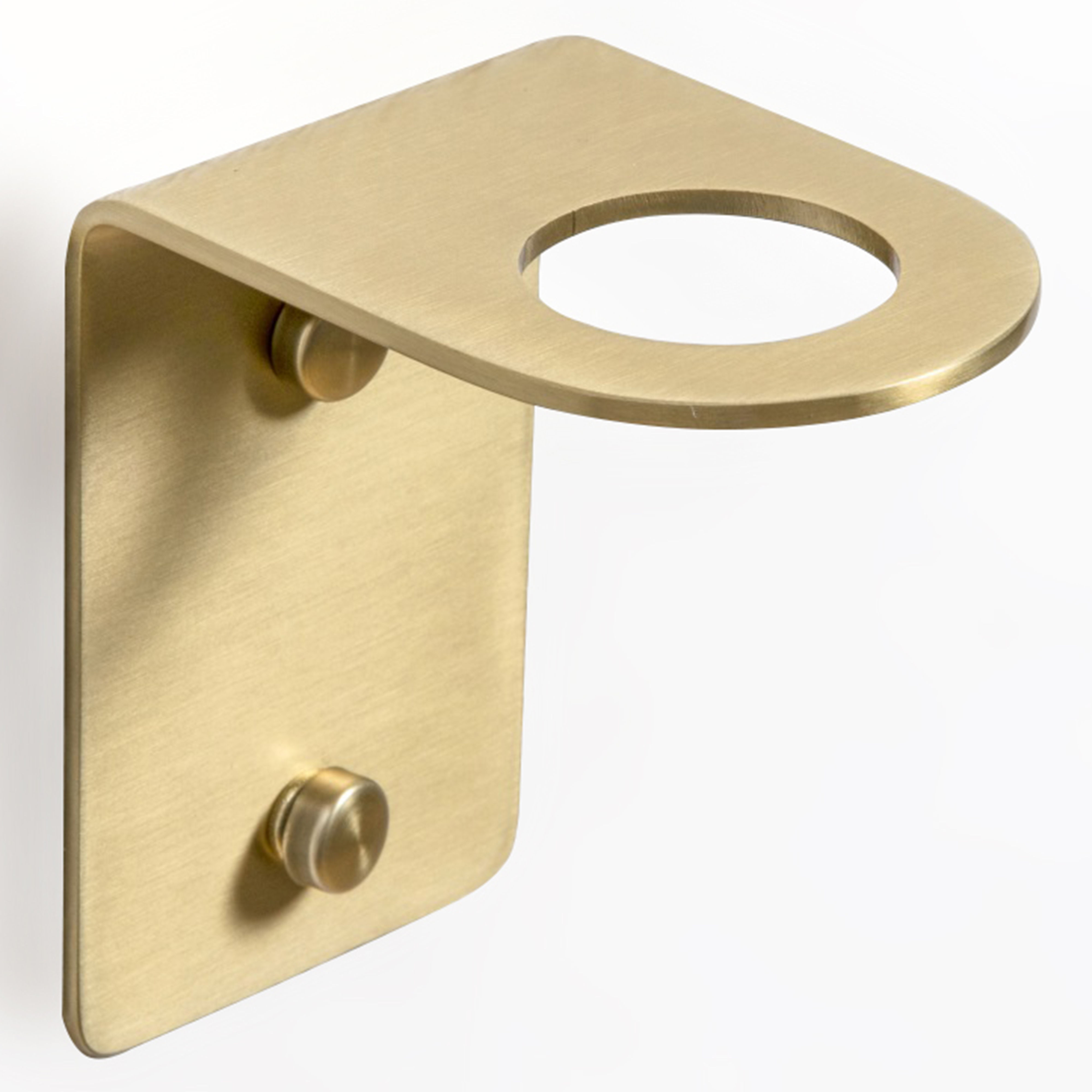 Origins Living Bottle Holder 1 Hole Brushed Brass - BTL-113128-BB