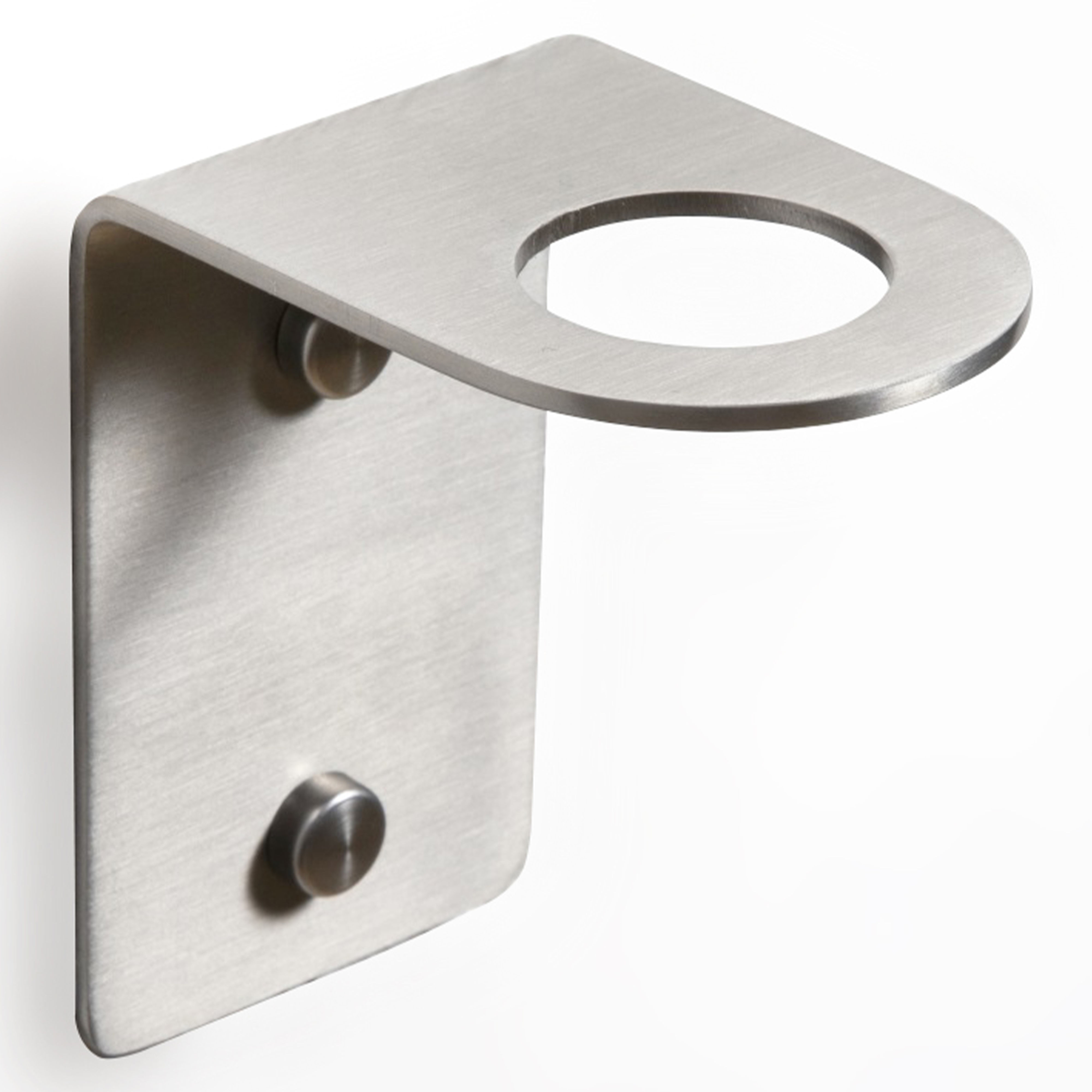 Origins Living Bottle Holder 1 Hole Brushed Stainless Steel - BTL-113128-BS