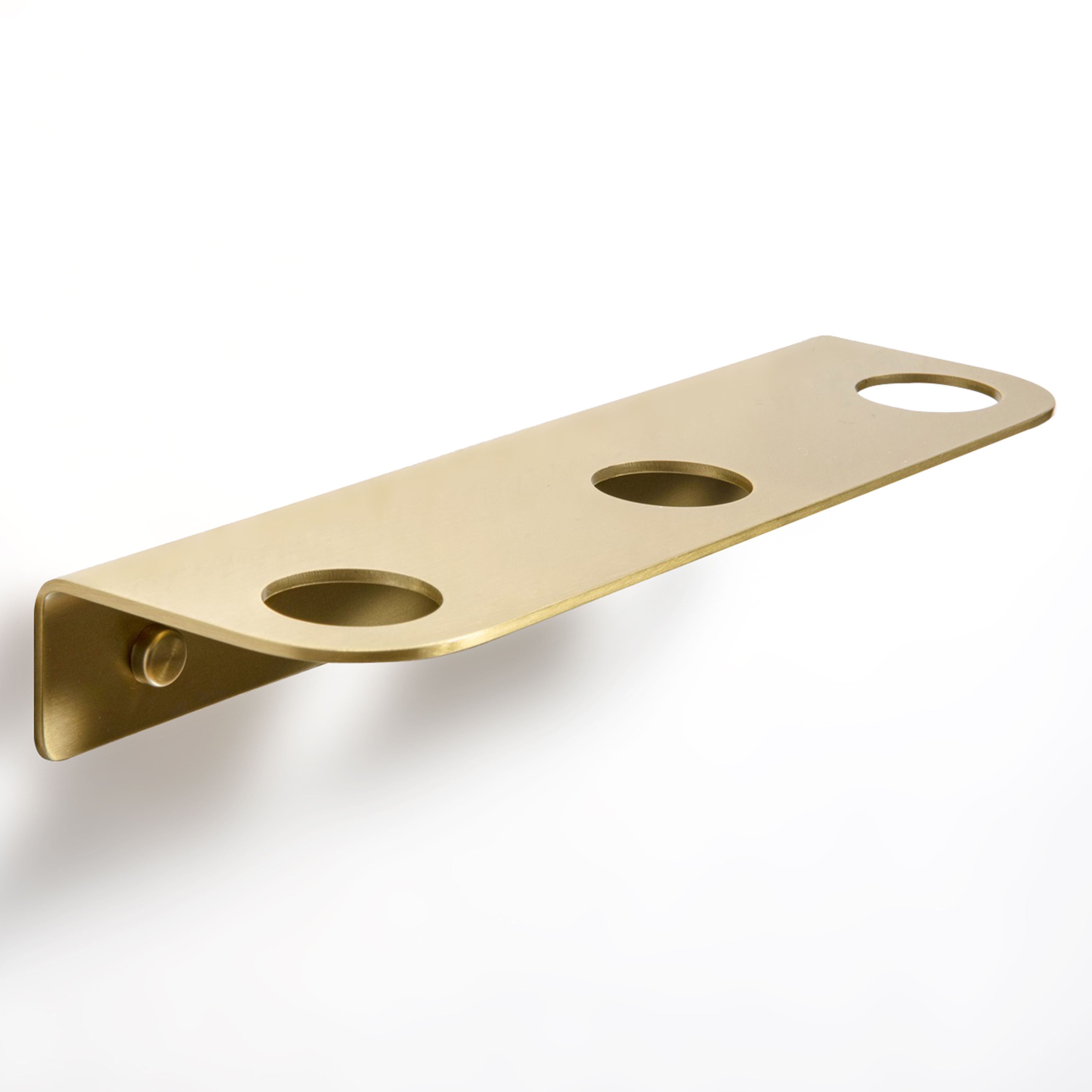 Origins Living Bottle Holder 3 Hole Brushed Brass - BTL-113328-BB