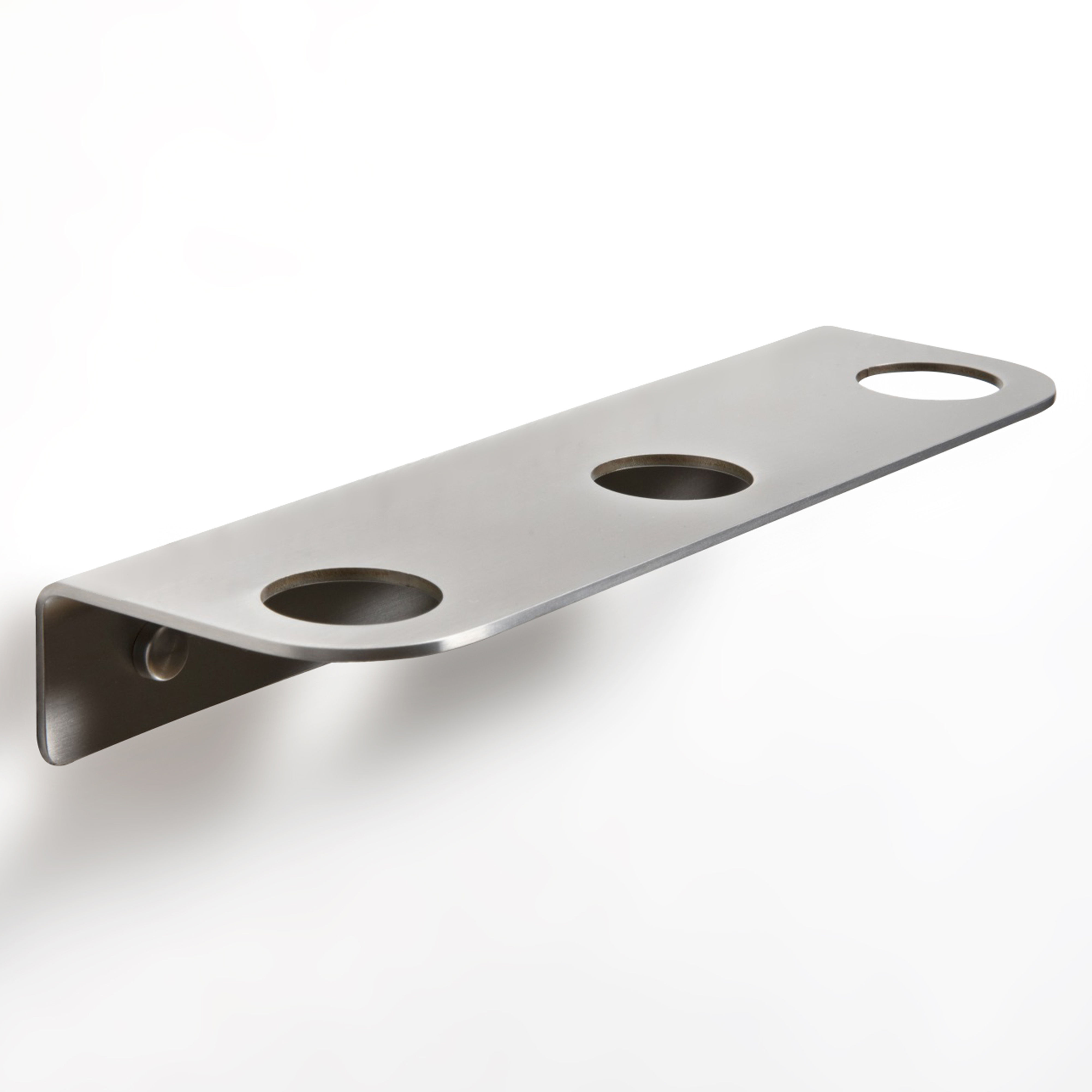 Origins Living Bottle Holder 3 Hole Brushed Stainless Steel - BTL-113328-BS