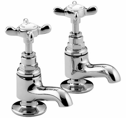 Bristan 1901 Vanity Basin Taps with Ceramic Disc Valves Chrome 1/2" - N VAN C CD