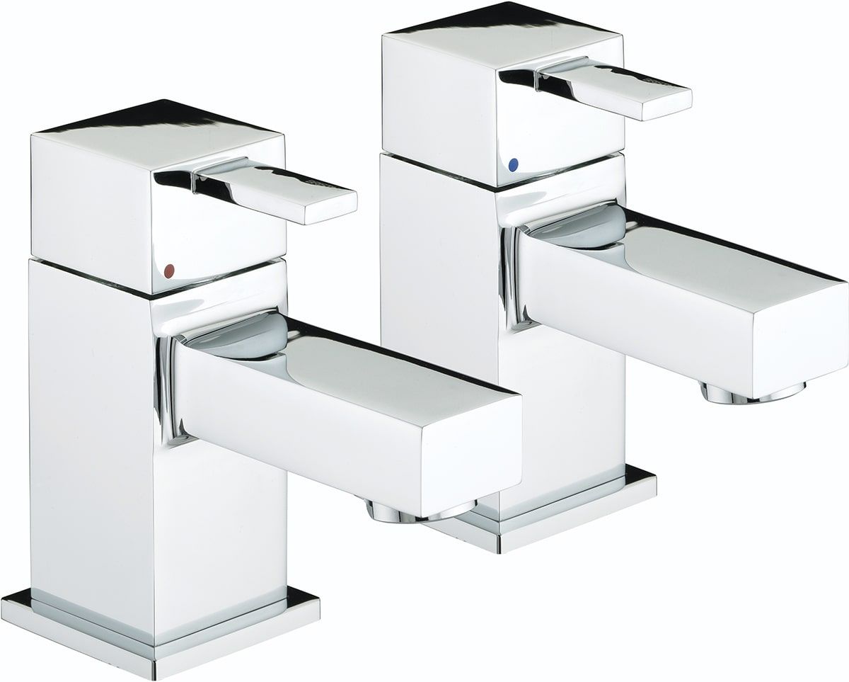 Bristan Quadrato Basin Taps Chrome - QD 1/2 C