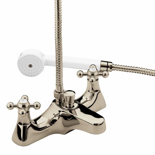 Bristan Regency Deck Mounted Bath Shower Mixer Tap - Gold - R DBSM G