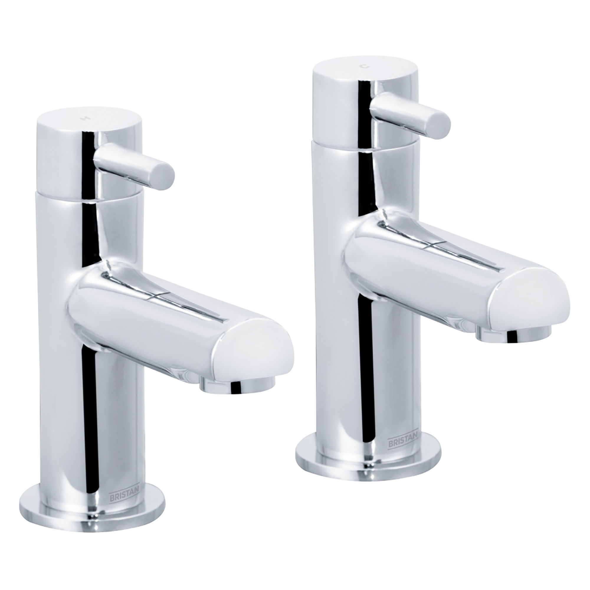 Bristan Mios Basin Pillar Taps Chrome - MIO 1/2 C