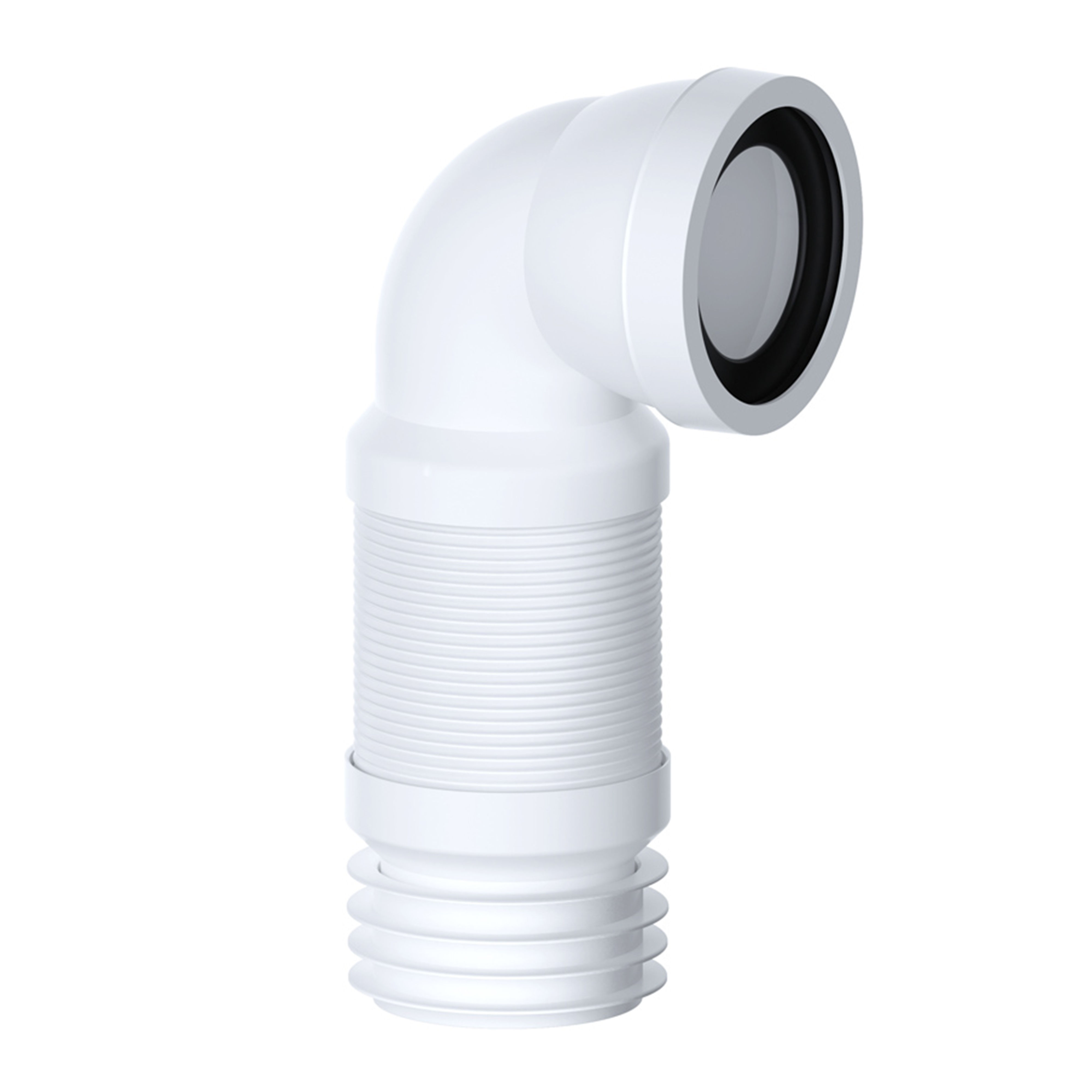 Viva Slinky Fit 90° Bend Flexible WC Toilet Pan Connector - PP0002/B