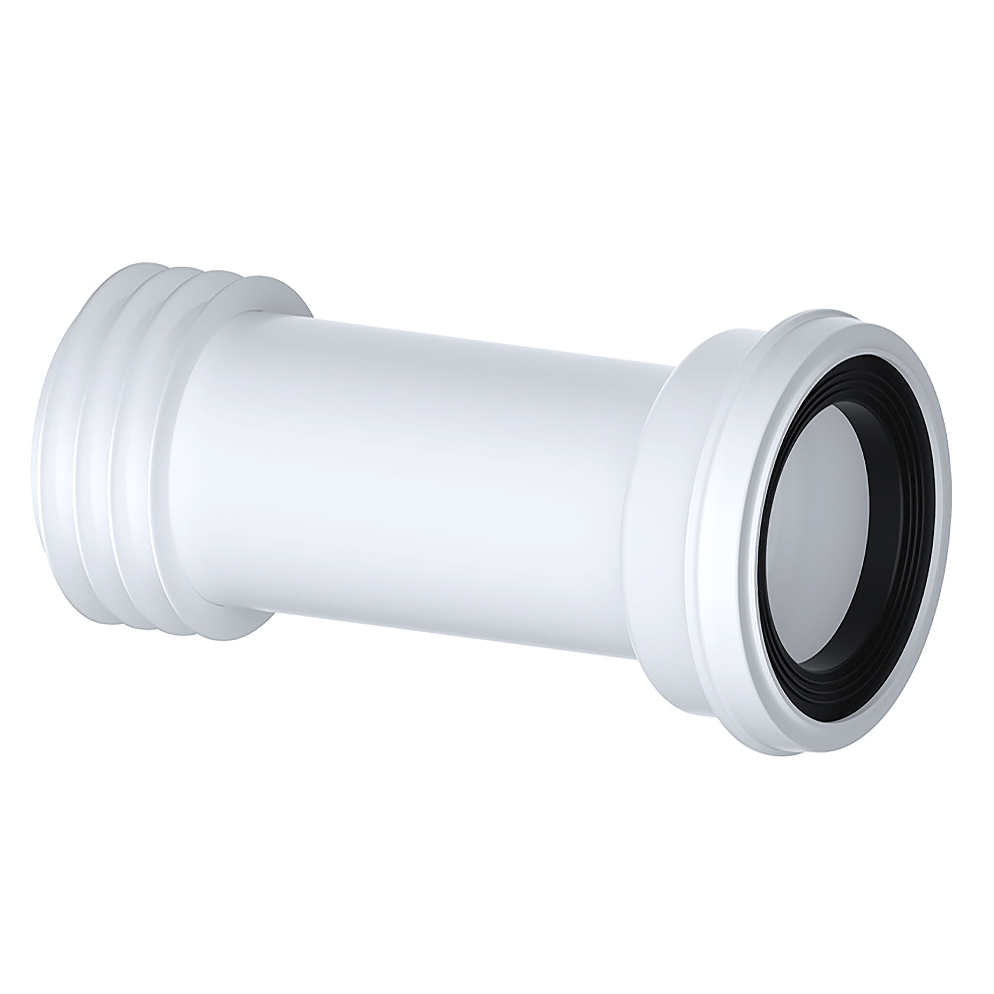 Viva Extended Straight WC Toilet Pan Connector - PP0001/B