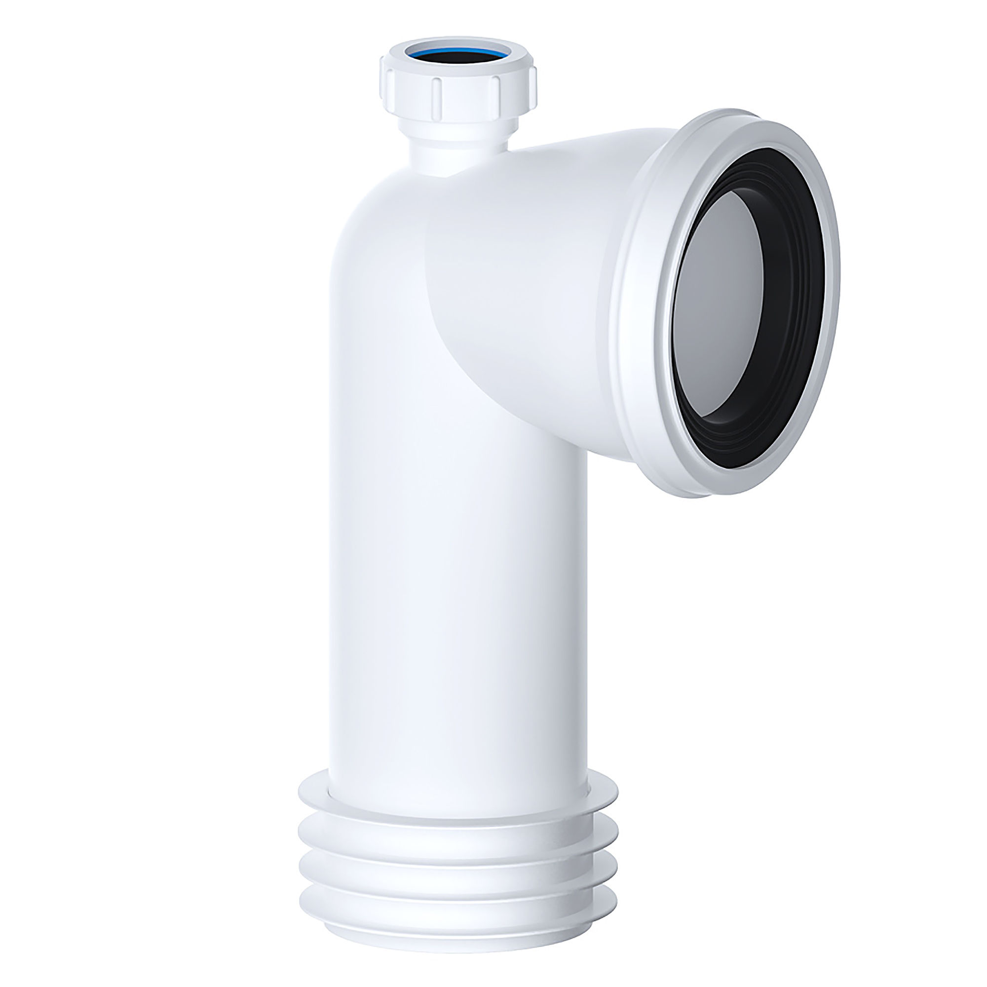 Viva 90° Bend WC Toilet Pan Connector with 1 1/4" Adapter - PP0005/A