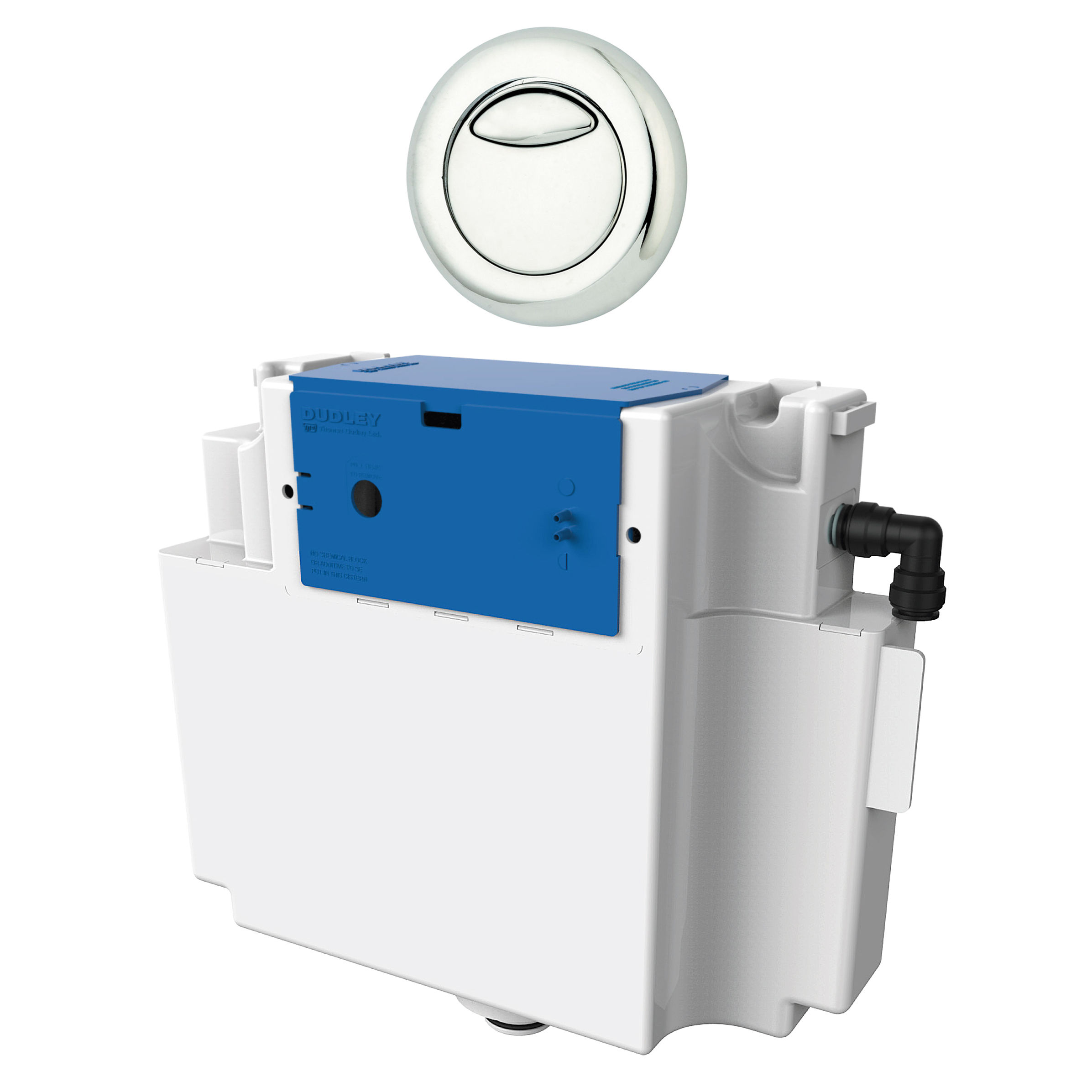 Dudley Vantage Dualflush Pre-Assembled Cistern (Round Chrome Dio Button) 51mm - 322420