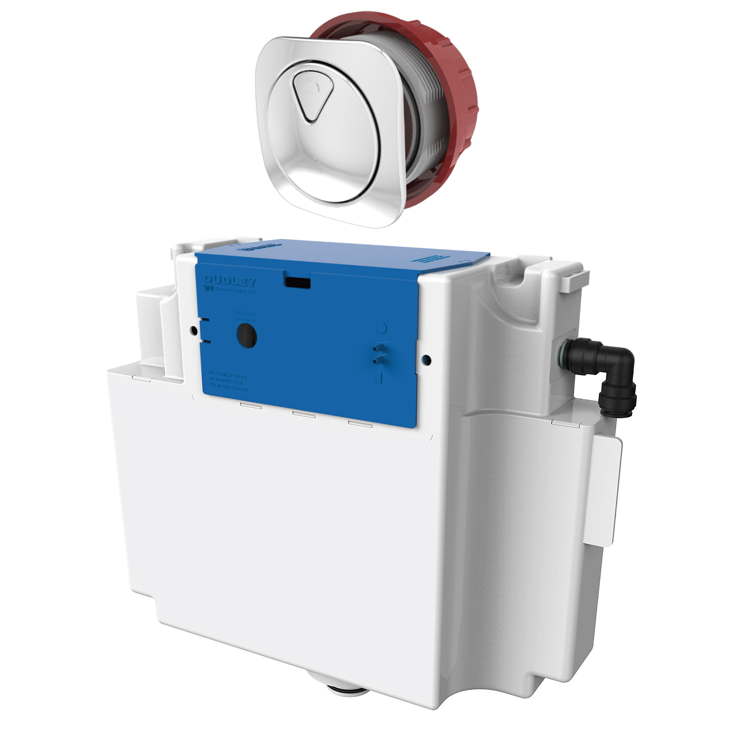 Dudley Vantage Dualflush Pre-Assembled Concealed Cistern (Square Button) 73.5mm - 317409