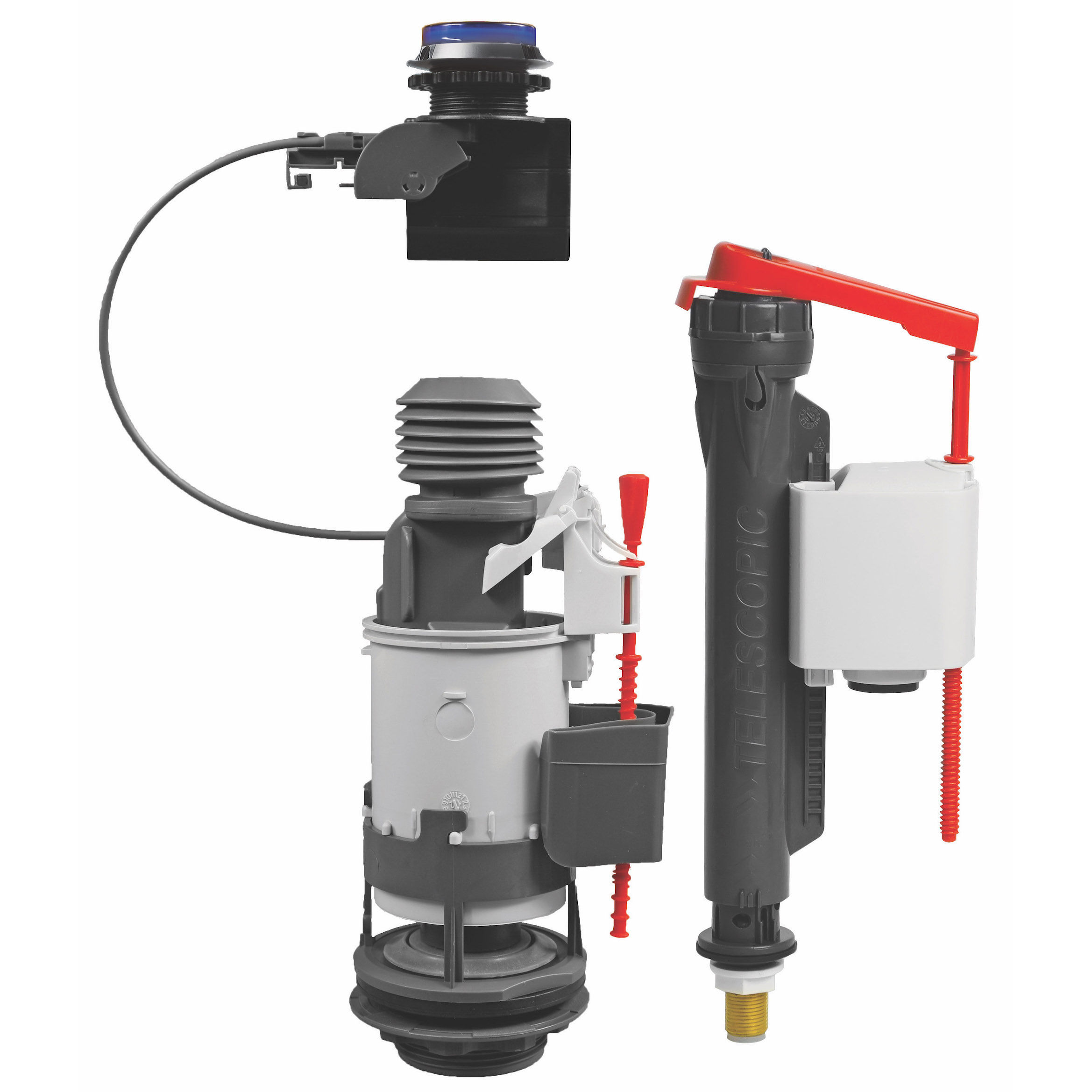Wirquin Jollytronic Universal BE Flushing Kit with Inlet Valve - 10120022