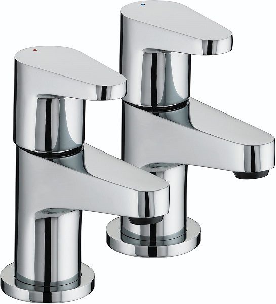 Bristan Quest Basin Taps Chrome 1/2" - QST 1/2 C