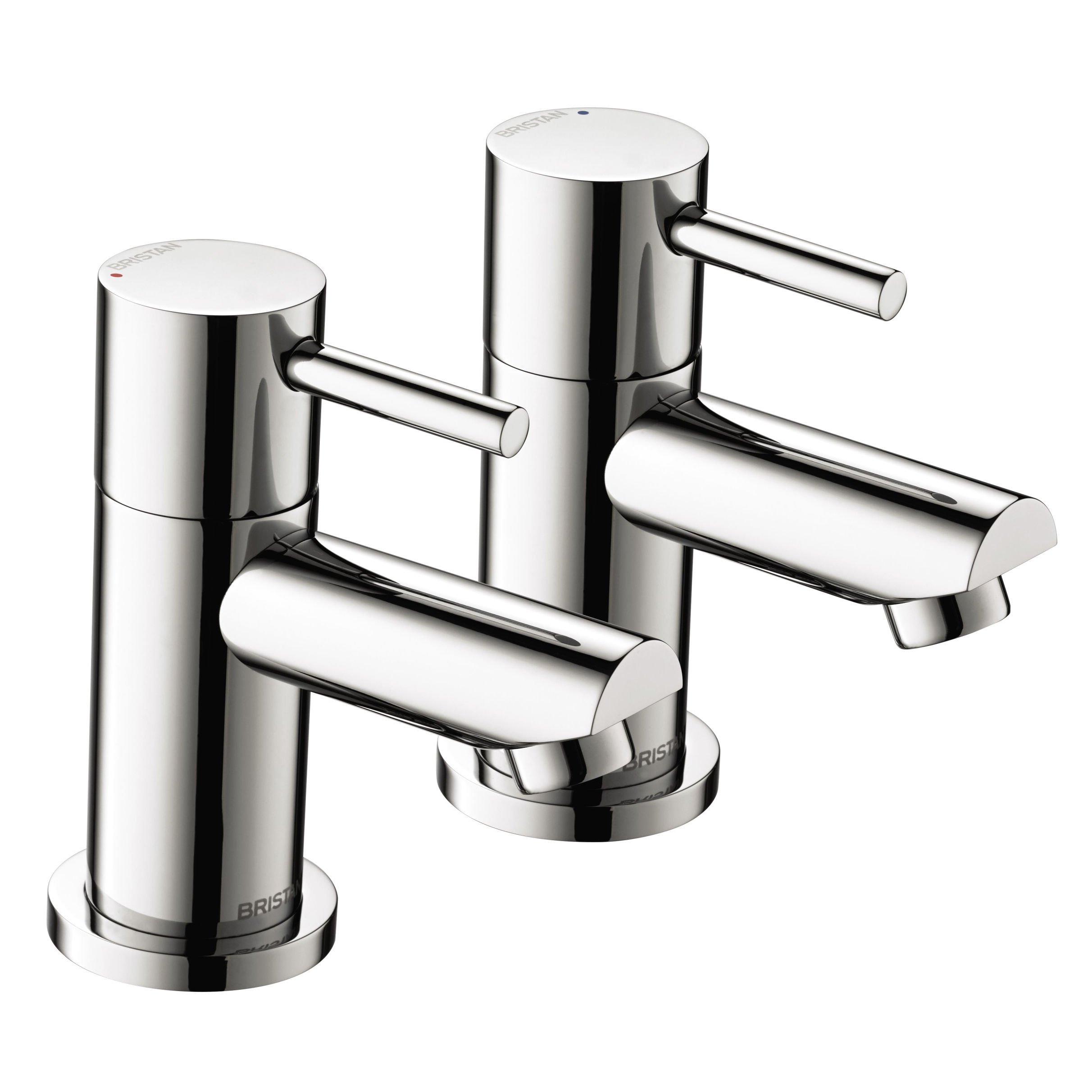 Bristan Blitz Bathroom Basin Taps Pair Chrome BTZ 1 2 C