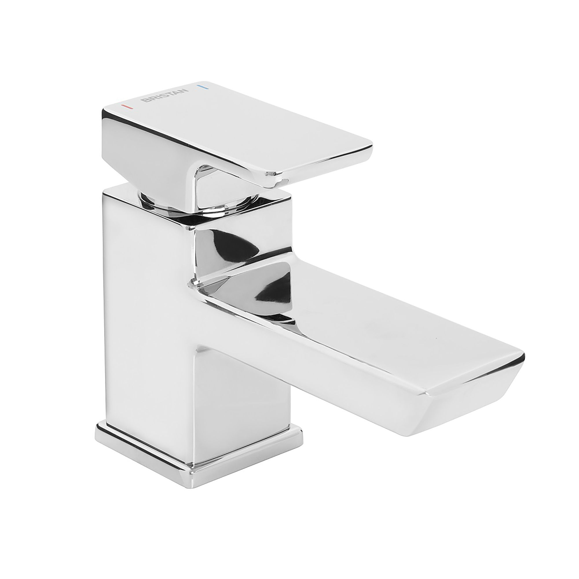 Bristan Cobalt Mono Bathroom Basin Mixer Tap with Clicker Waste Chrome - COB BAS C
