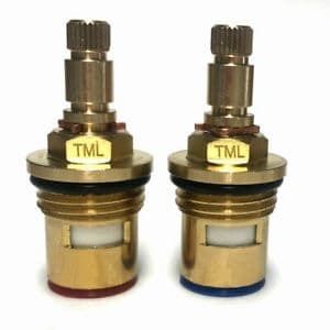 Bristan QT Hot & Cold Valves 1/2" - VS01-C24