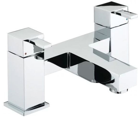 Bristan Quadrato 2Th Bath Filler Tap - QDBFC