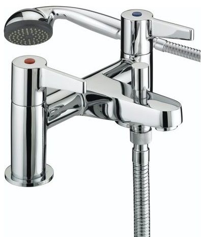 Bristan Design Utility Lever Bath Shower Mixer Tap Chrome - DUL BSM C