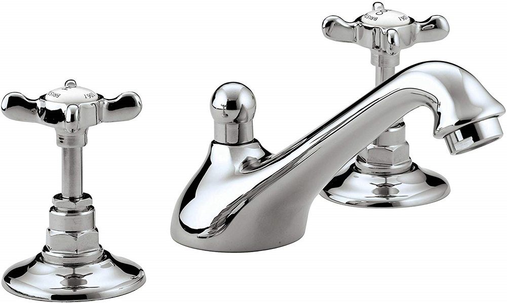 Bristan 1901 3 Hole Basin Mixer Tap with Pop-Up Waste - N 3HBAS C CD