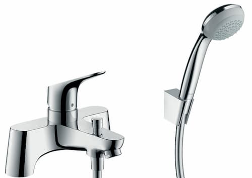 Hansgrohe Focus 2 Hole Deck Mounted Single Lever Bath and Shower Mixer Tap (Low Pressure) 31521000