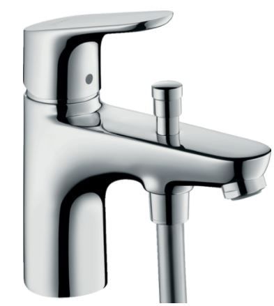 Hansgrohe Focus Monotrou Bath and Shower Mixer Tap with Crometta 85 Hand Shower - 88100455