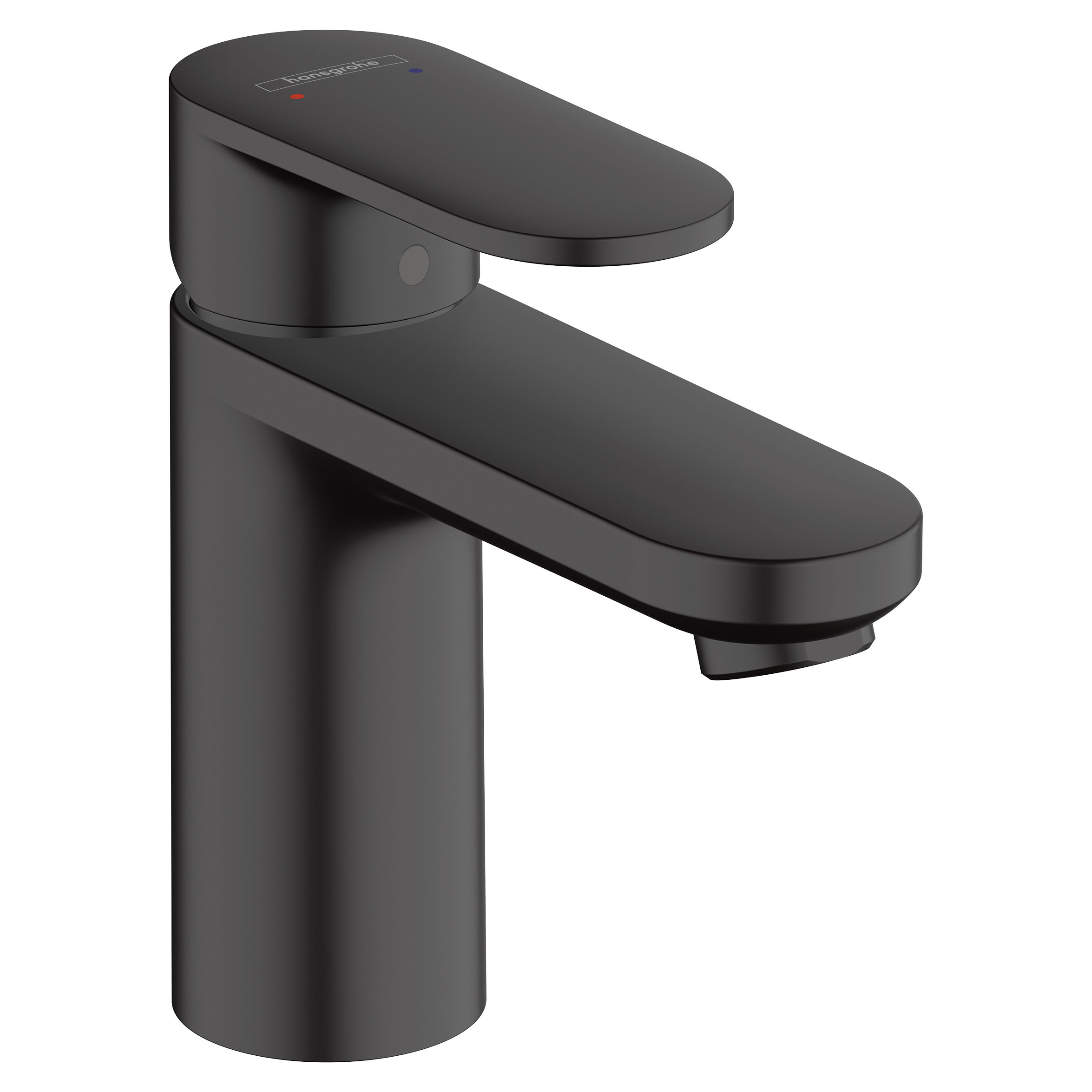 Hansgrohe Vernis Blend 100 Mono Basin Mixer Tap with Pop-Up Waste Set Matt Black - 71551670