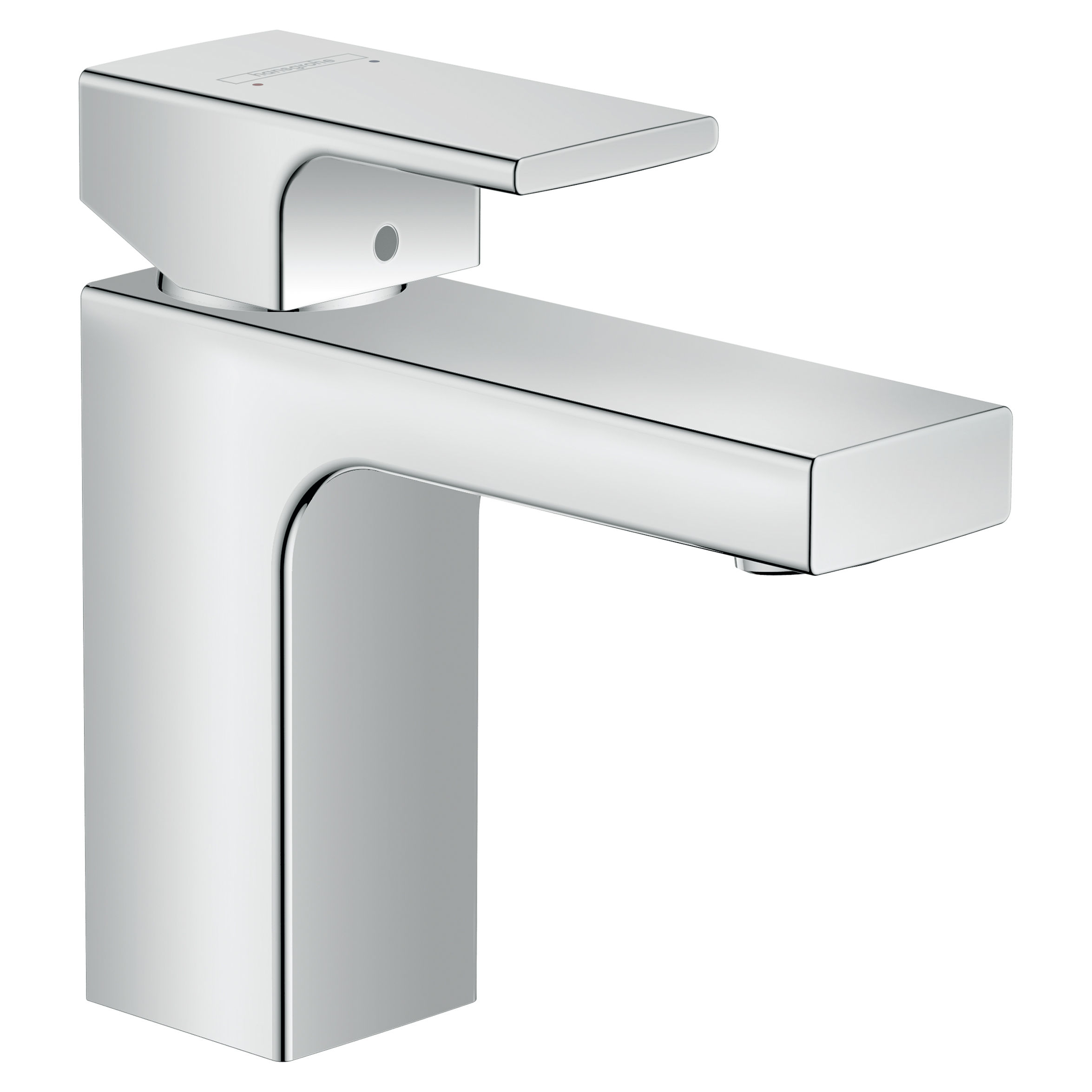 Hansgrohe Vernis Shape 100 Mono Basin Mixer Tap with Pop-Up Waste Set Chrome - 71561000