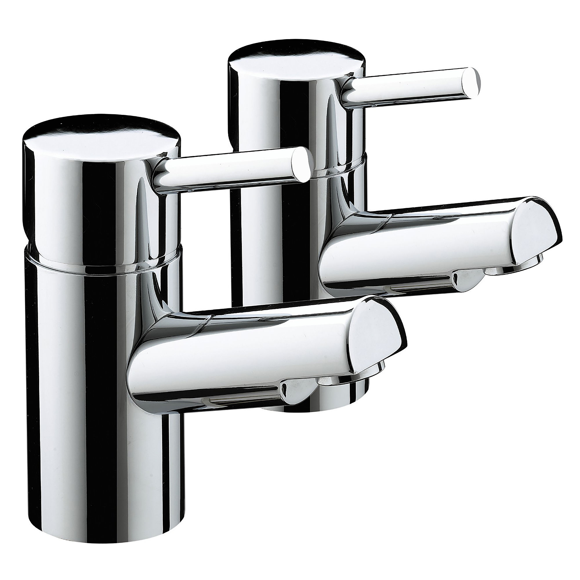 Bristan Prism Bathroom Basin Taps (Pair) Chrome - PM 1/2 C