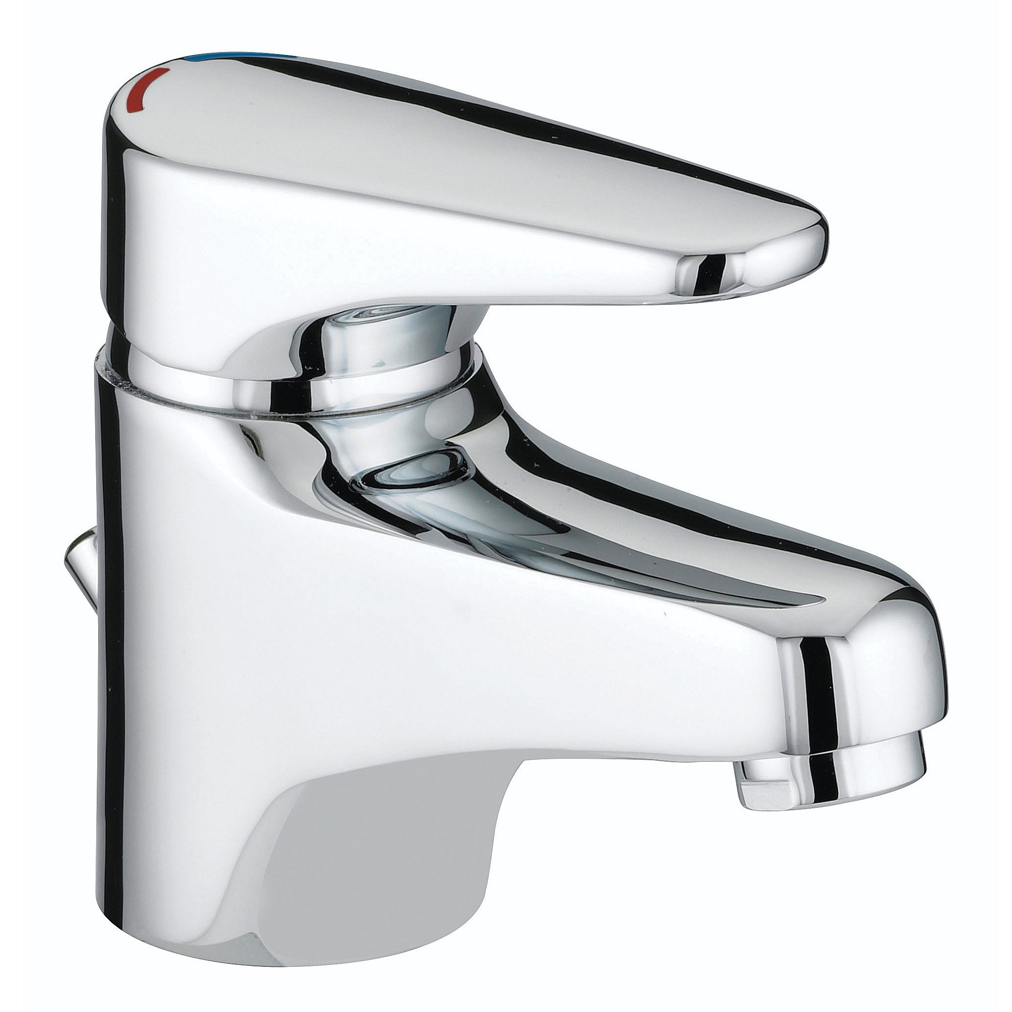 Bristan Jute Bathroom Basin Mixer Tap with Pop-Up Waste Chrome - JU BAS C