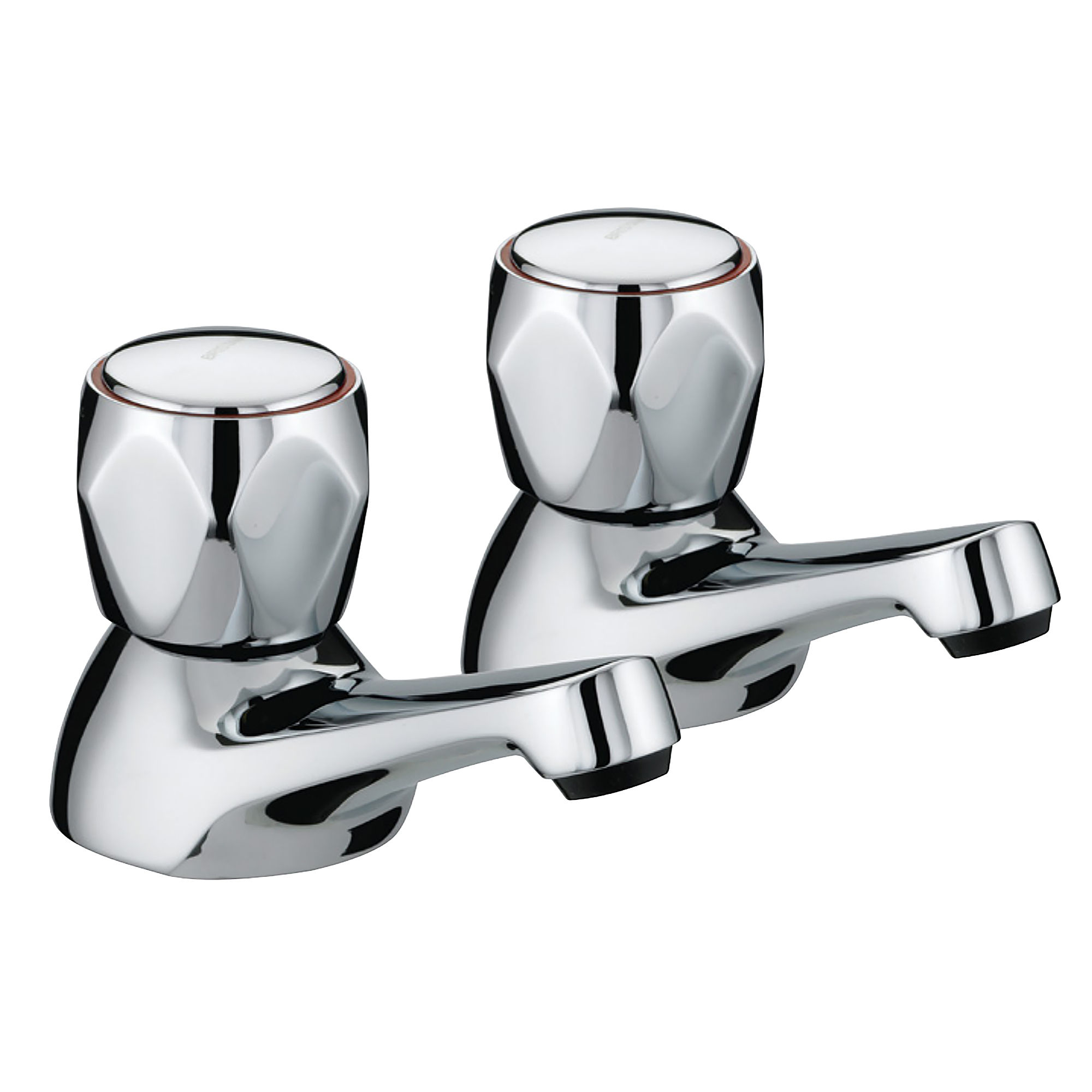 Bristan Club Bath Taps (Pair) Chrome - VAC 3/4 C MT
