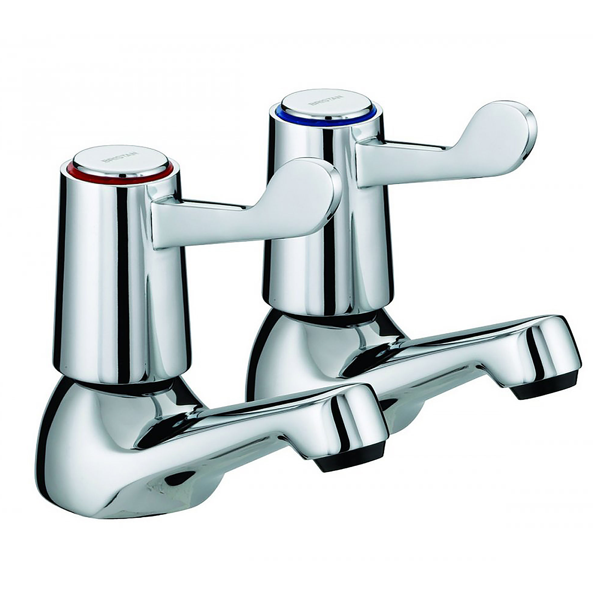 Bristan Lever Bath Taps with Ceramic Disc Valves (Pair) Chrome - VAL 3/4 C CD