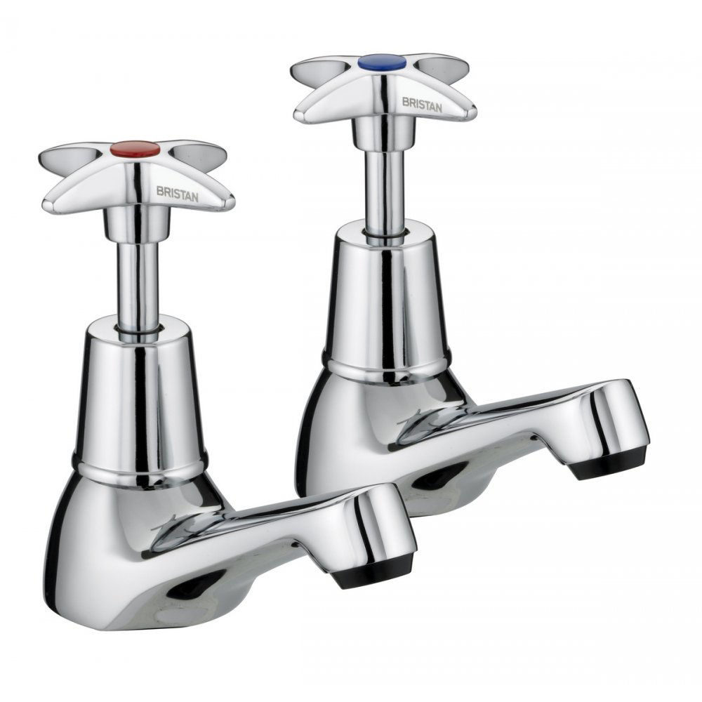 Bristan Cross Top Bath Taps (Pair) VAX 3/4 C