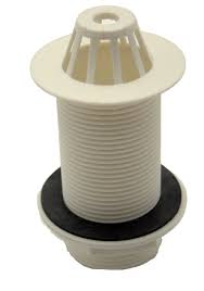 Plastic Domed Urinal Waste CP 1 1/4"