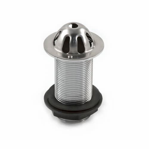 Domed Urinal Waste S/S Top 1.25" - 201762