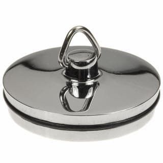 Metal Plug Chrome 1 1/2"
