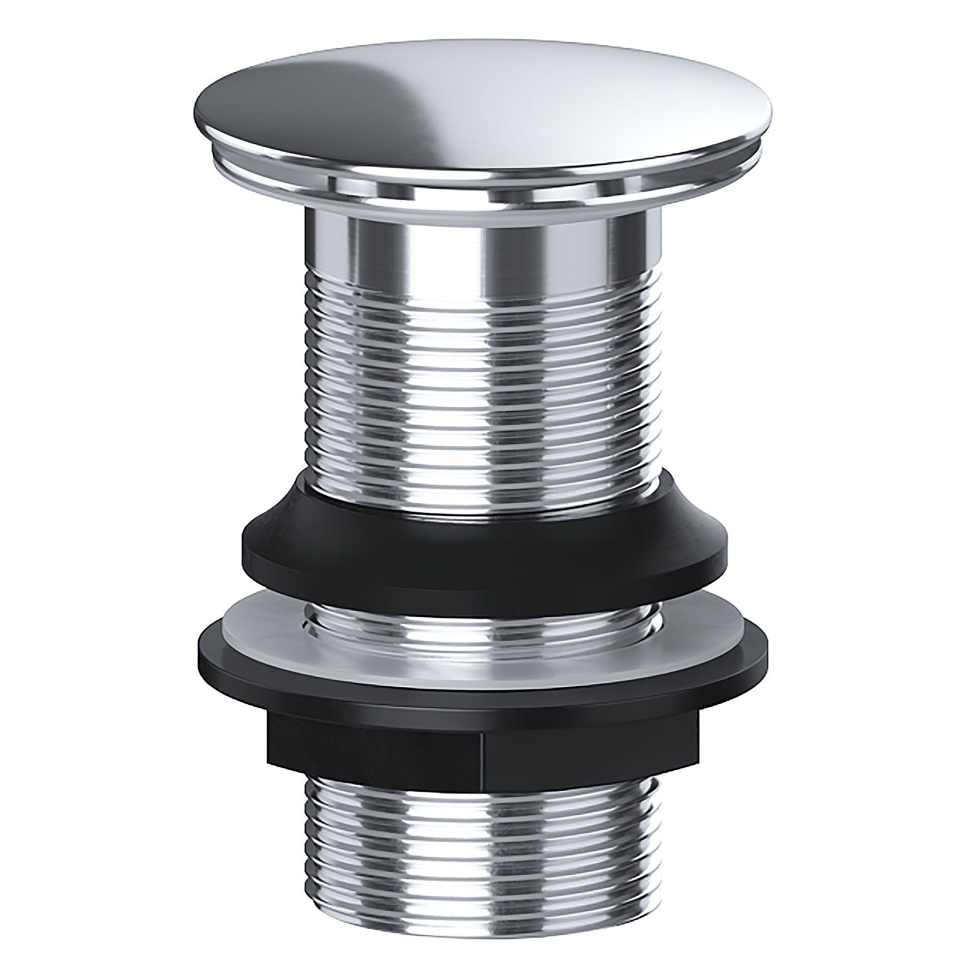 Viva Round Clicker Unslotted Basin Waste - BW002