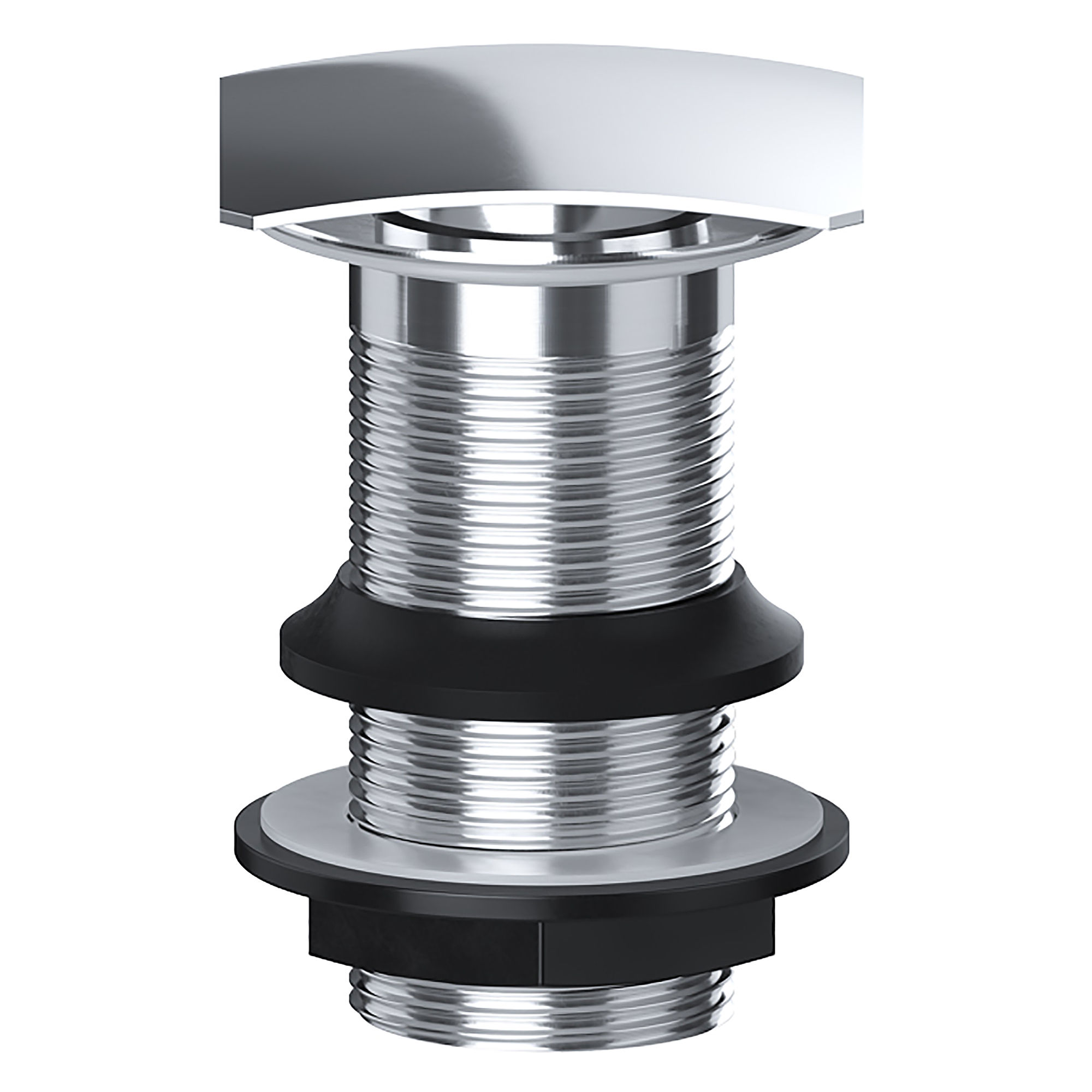 Viva Square Clicker Unslotted Basin Waste - BW004